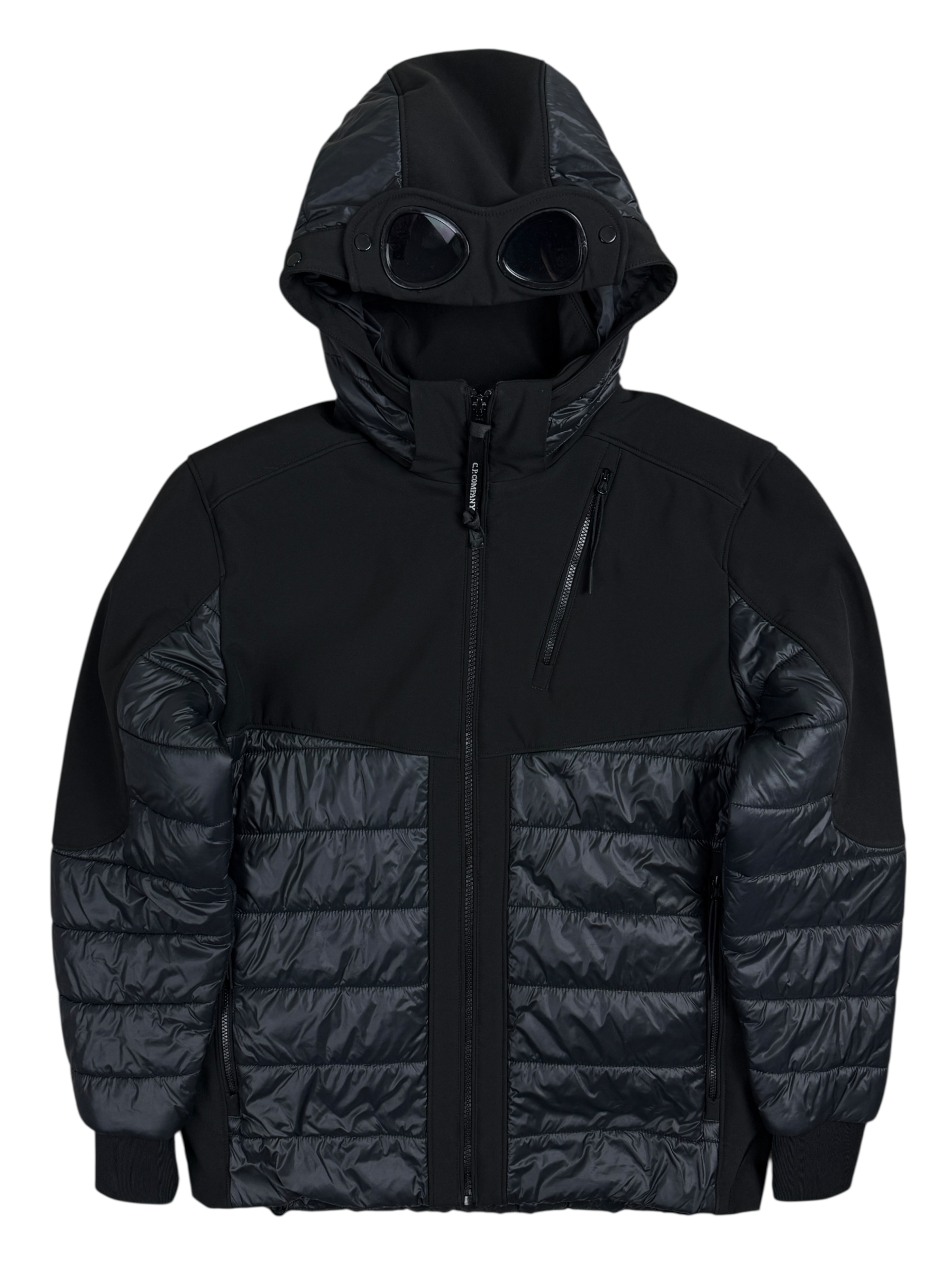 VESTE C.P COMPANY SHELL GOGGLE JACKET - NOIR - TAILLE 14 ANS