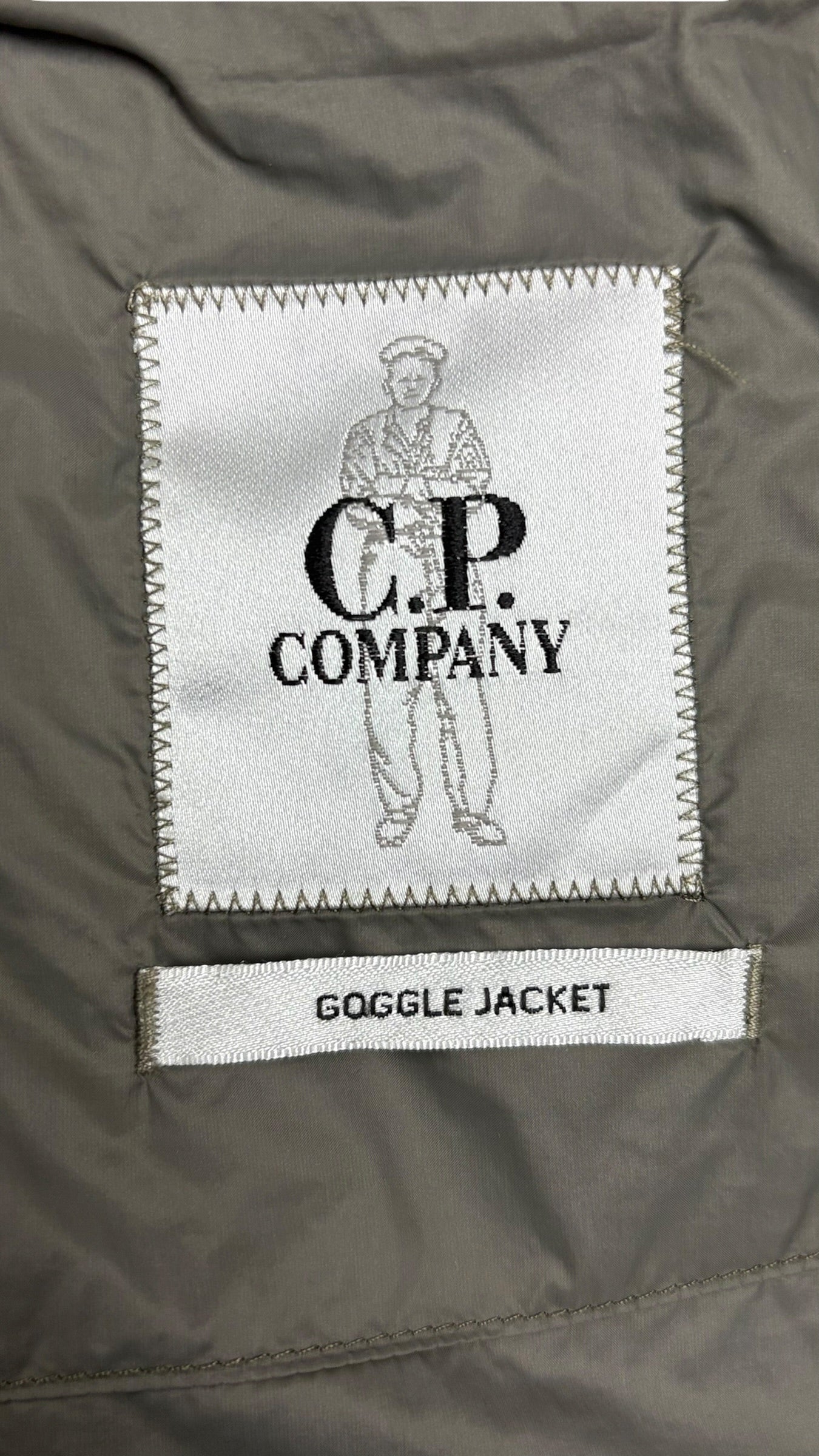 VESTE C.P COMPANY SHELL-R GOGGLE JACKET - KAKI - TAILLE 54