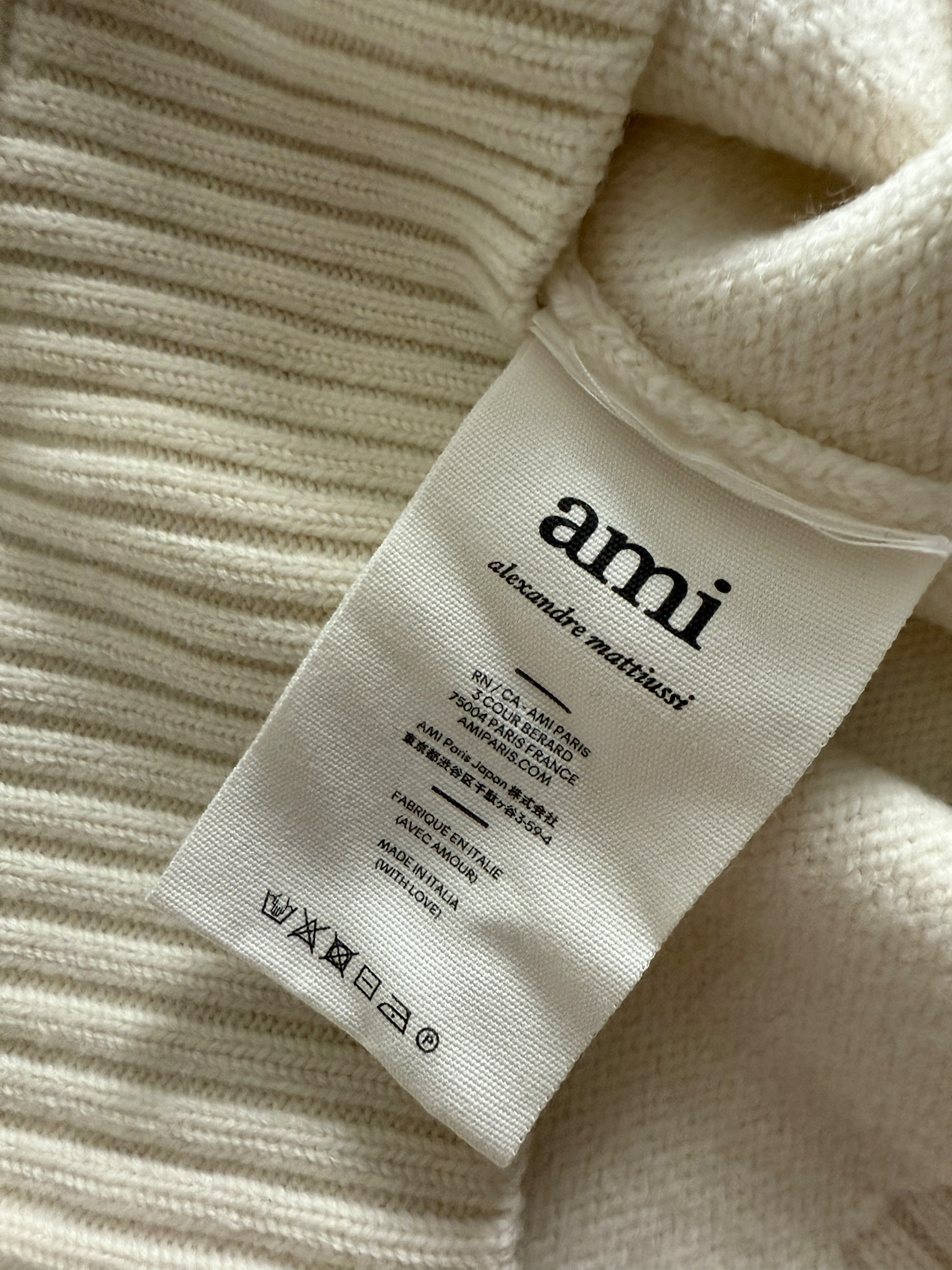 SWEAT-SHIRT AMI PARIS - CRÈME - TAILLE M