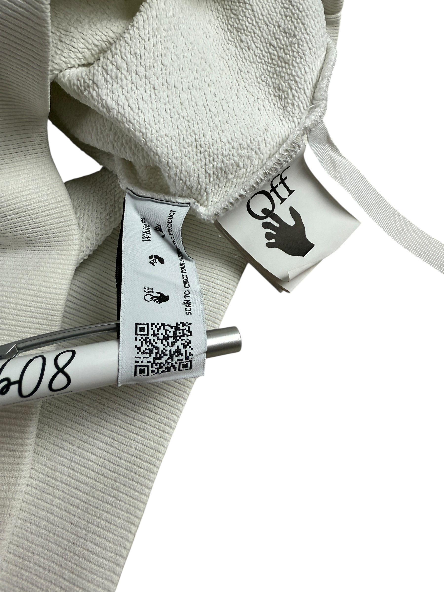 SWEAT-SHIRT OFF-WHITE - BLANC - TAILLE XS