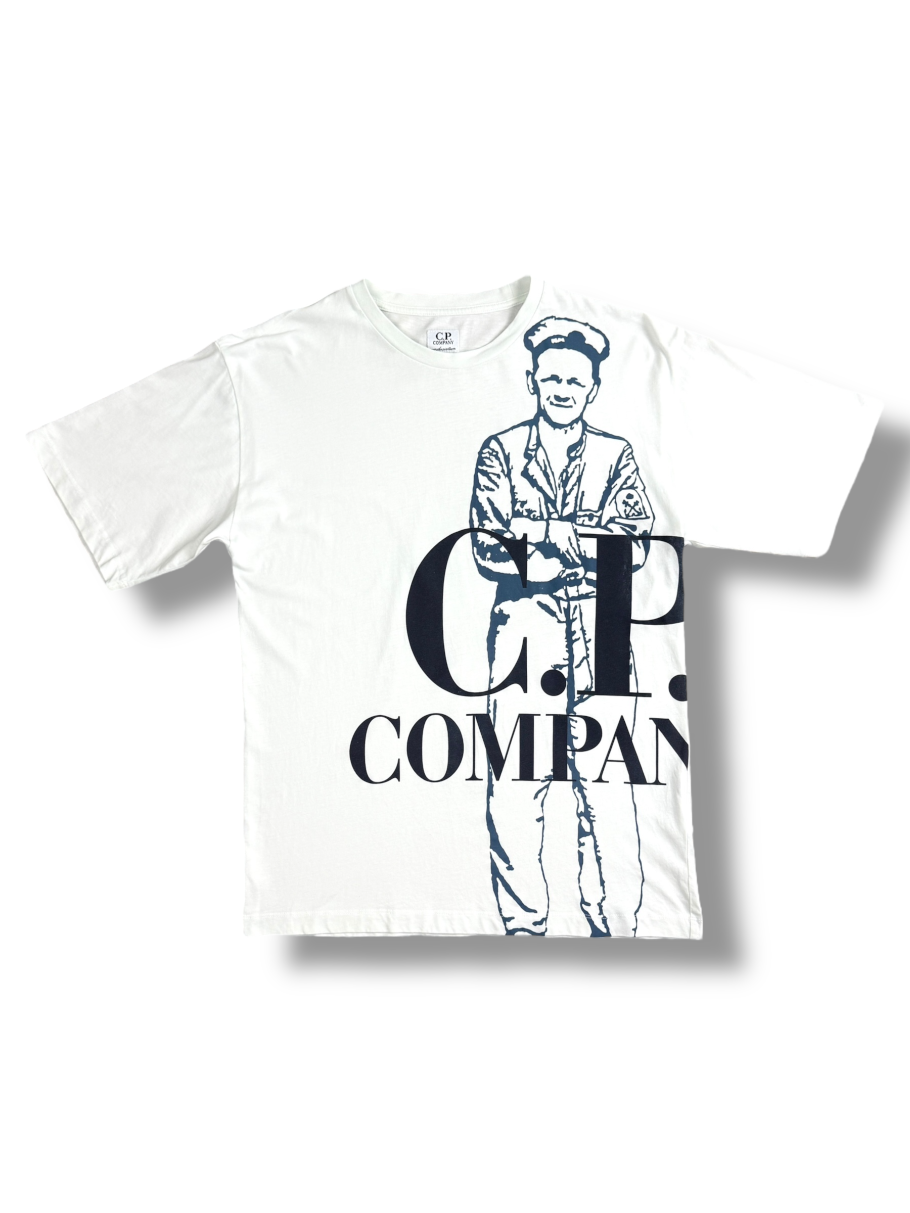 TEE-SHIRT C.P COMPANY - BLANC - TAILLE XS