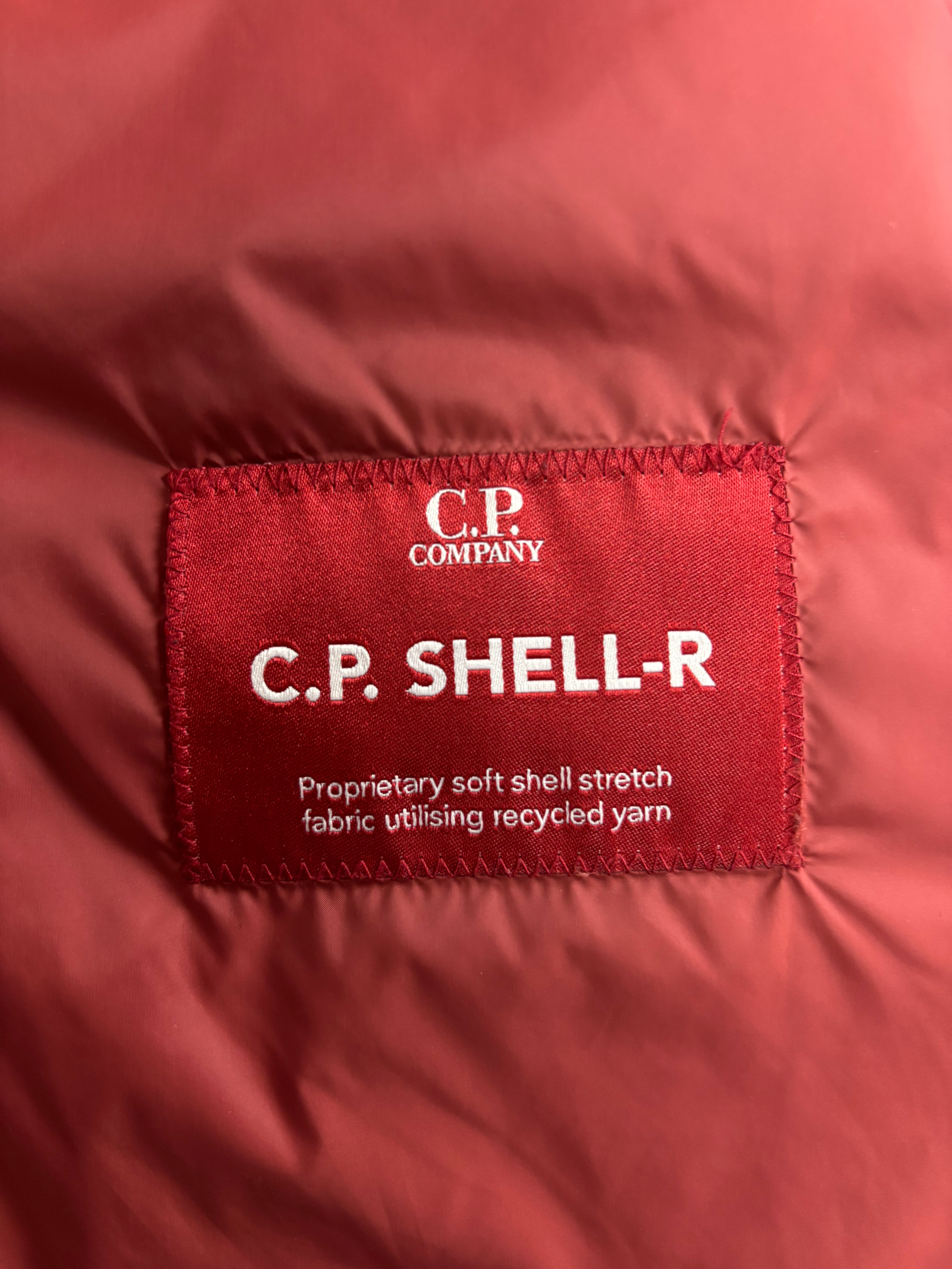 GILET C.P COMPANY SHELL-R GOGGLE JACKET - BORDEAUX - TAILLE 44