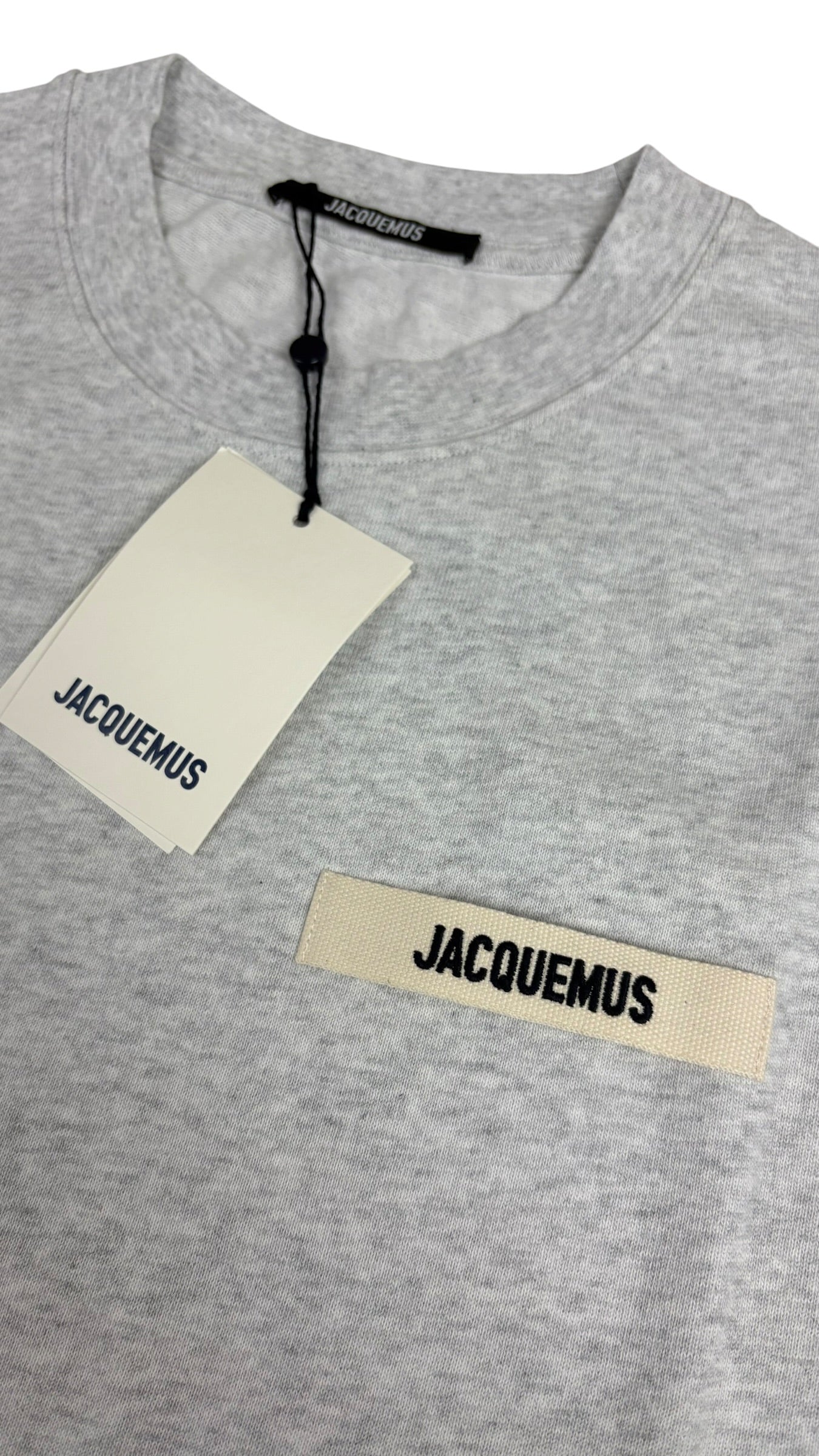 T-shirt Jacquemus Le T-shirt Gros Grain gris neuf - vue 3/4