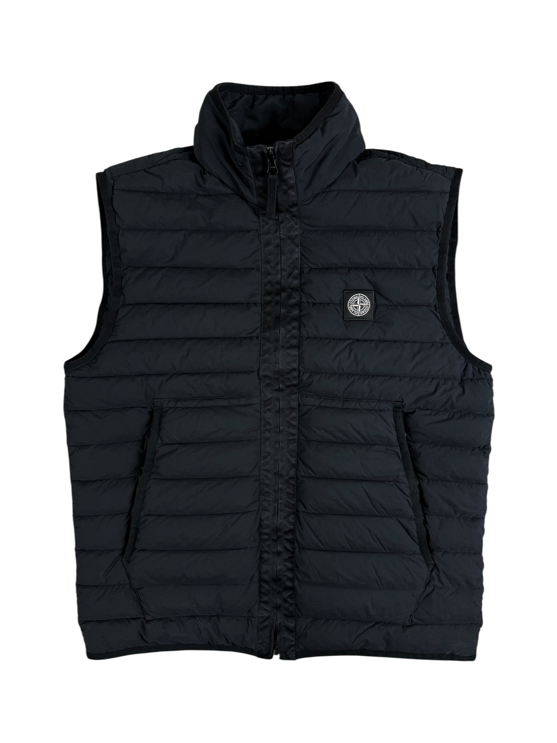 GILET STONE ISLAND LOOM DOWN CHAMBERS STRETCH NYLON-TC - NOIR - TAILLE L