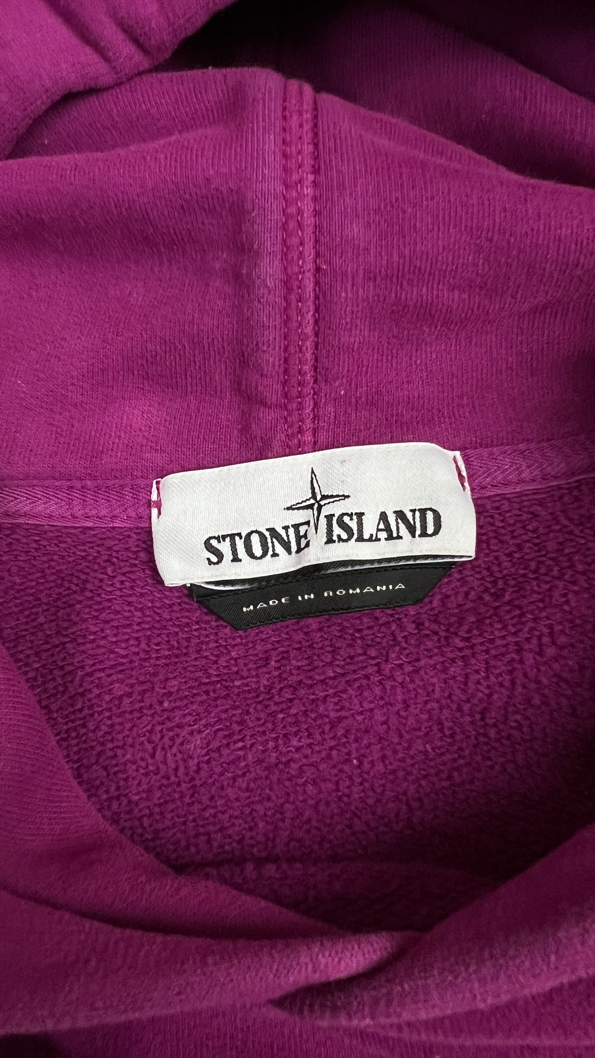 Hoodie Sweat-shirt Stone Island - Mauve - Taille M