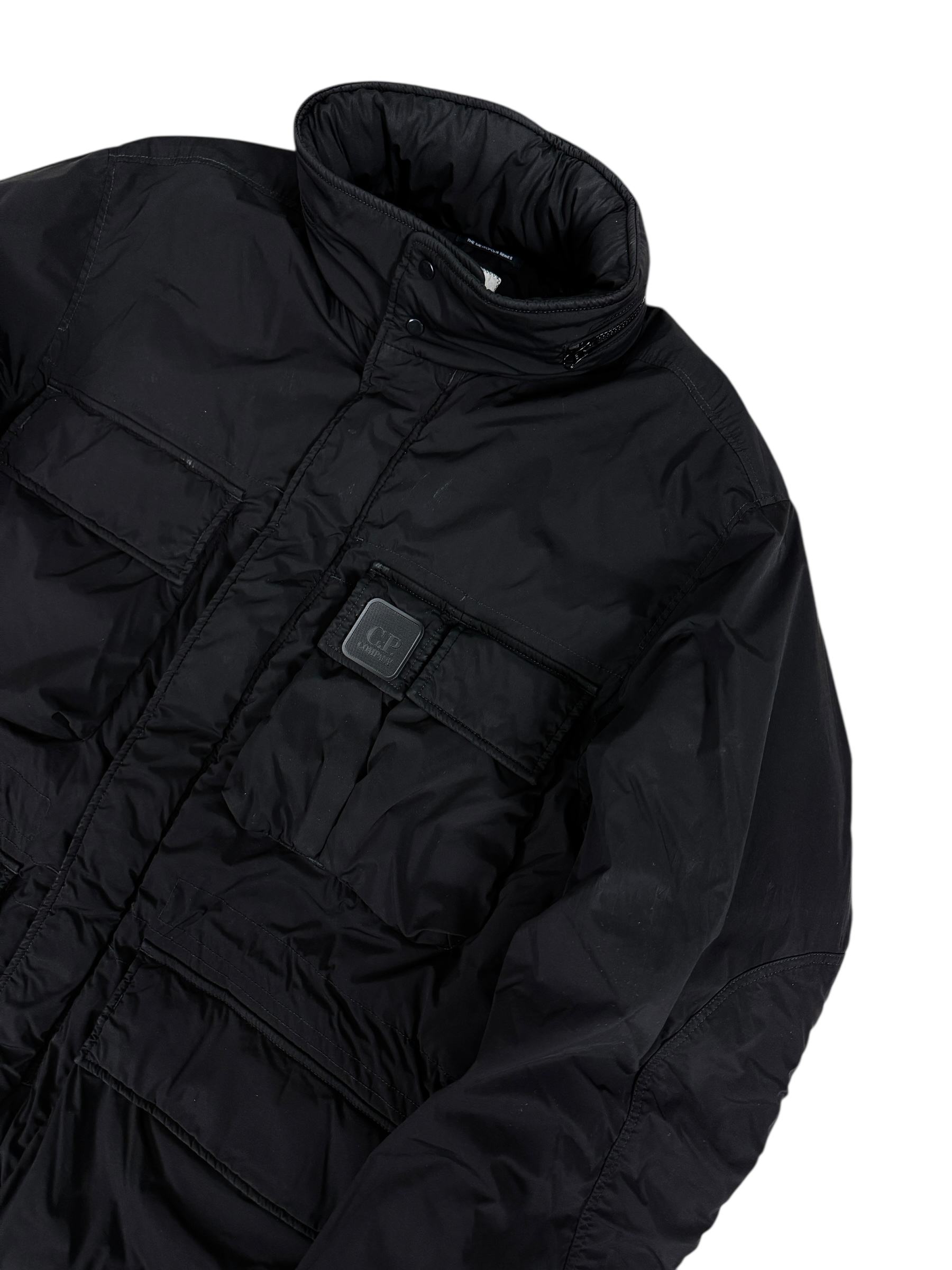 DOUDOUNE C.P COMPANY NYCRA-R GARMENT DYEING DOWN JACKET - NOIR - TAILLE M