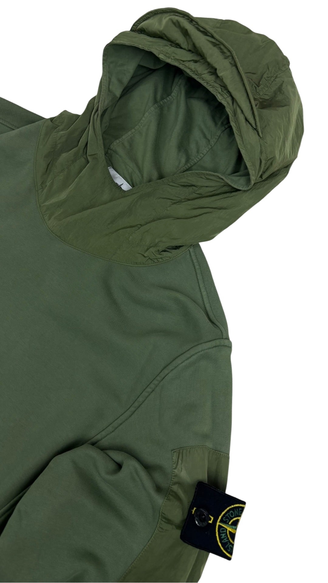 Hoodie sweat Stone Island kaki taille S - vue 2/4