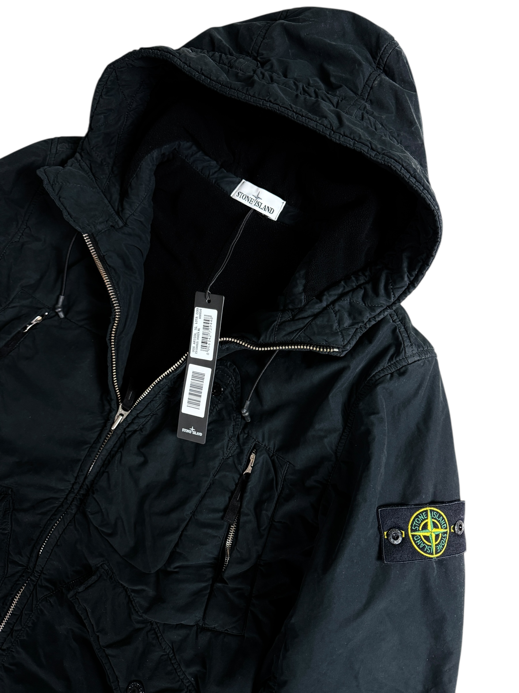 PARKA STONE ISLAND DAVID LIGHT-TC WITH MICROPILE - NOIR - TAILLE XL - NEUF