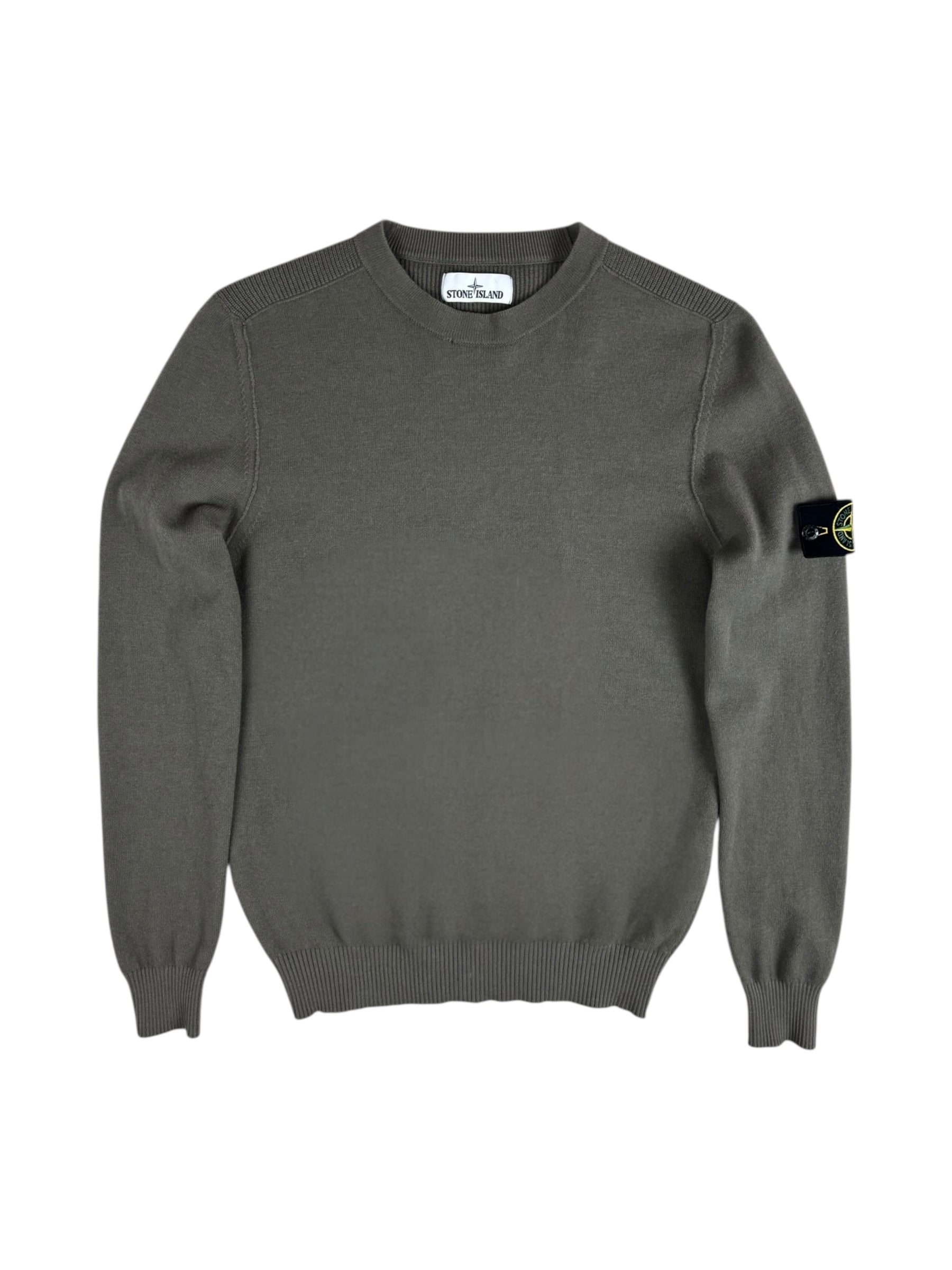 PULL STONE ISLAND - KAKI GRISÉ - TAILLE S