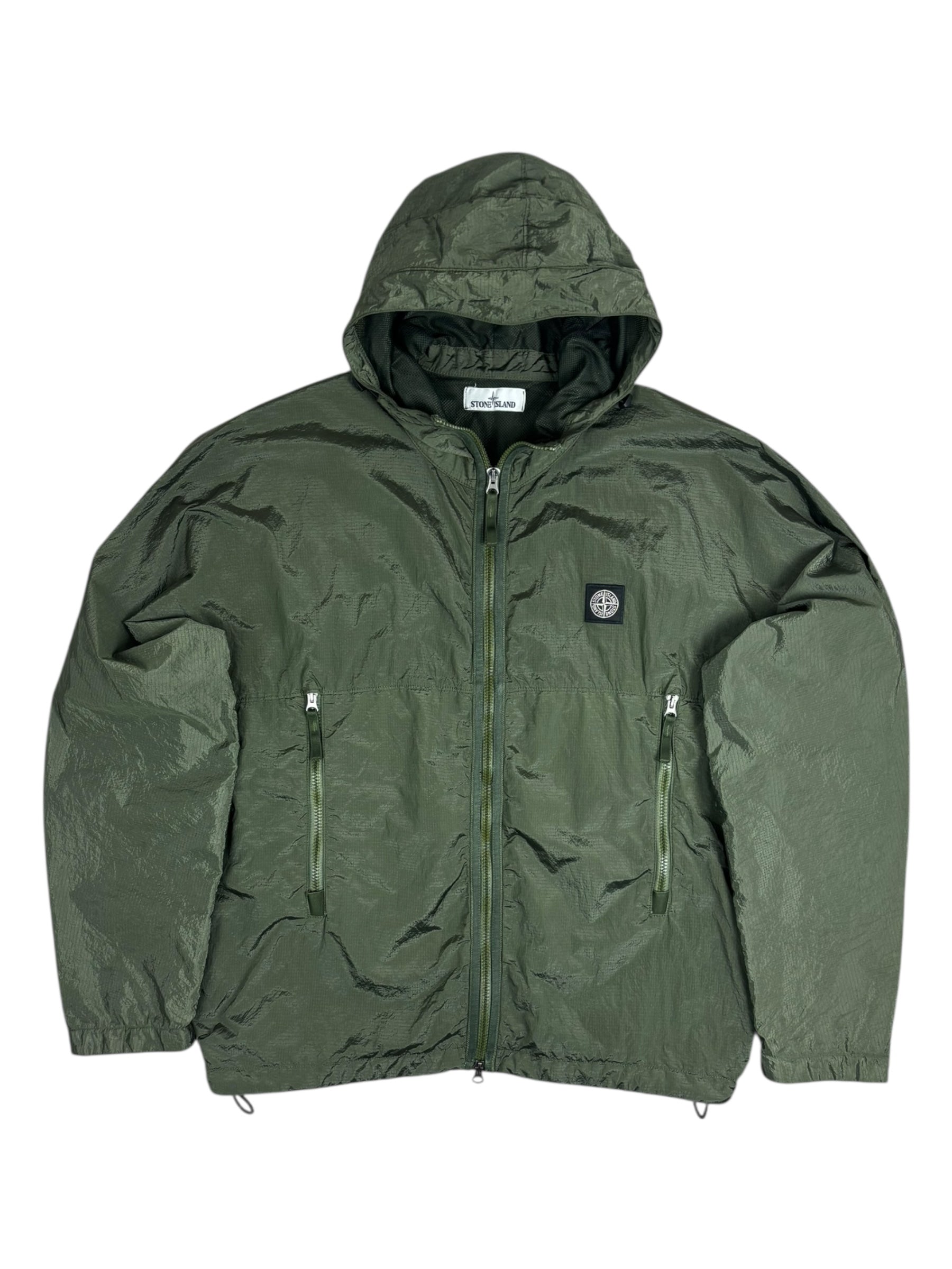 VESTE STONE ISLAND NYLON MÉTAL WATRO RIPSTOP - KAKI - TAILLE L