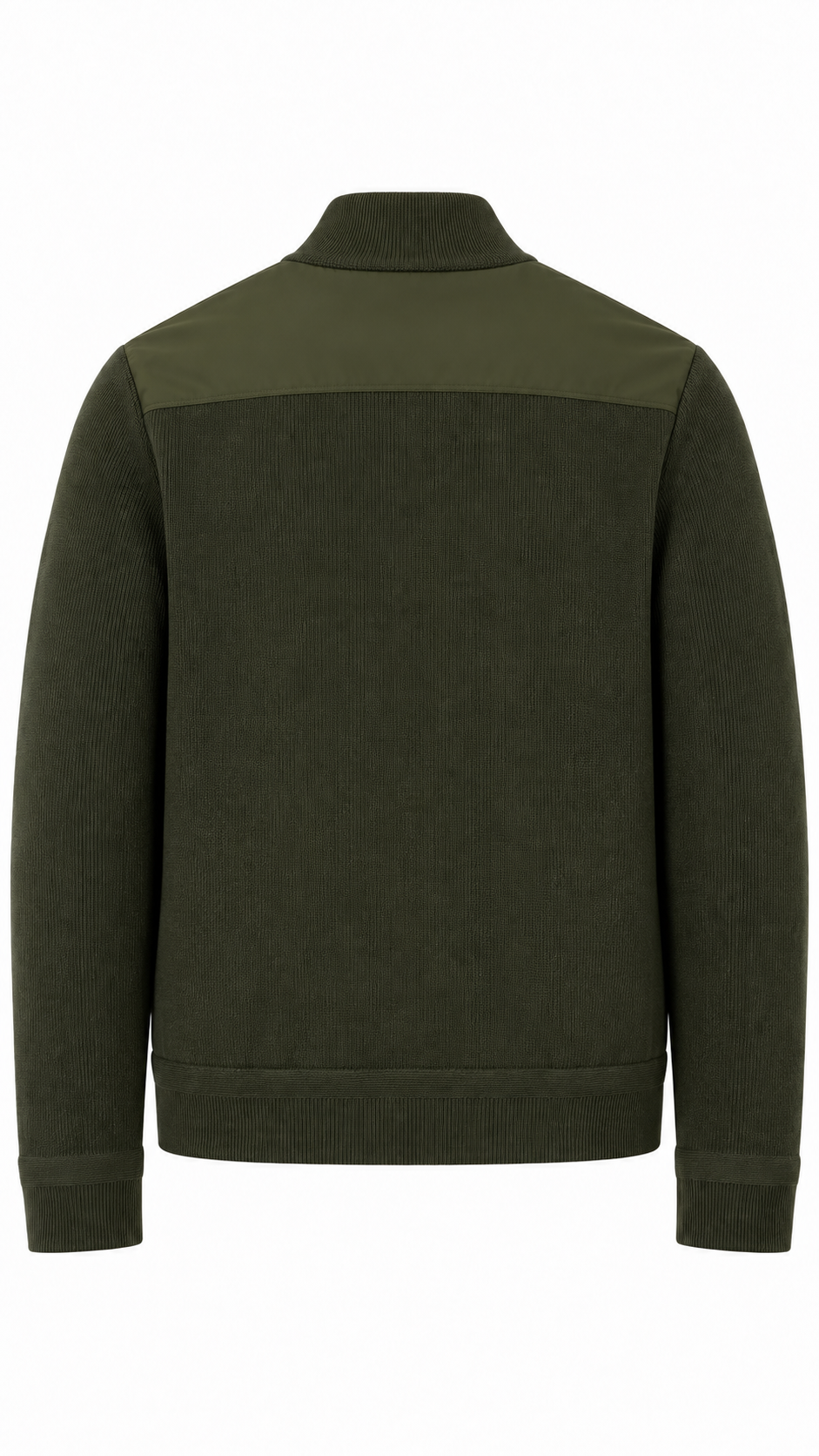 Cardigan Zippé Moncler Hybride Col Montant, Kaki, Taille L, Neuf — autre vue du produit