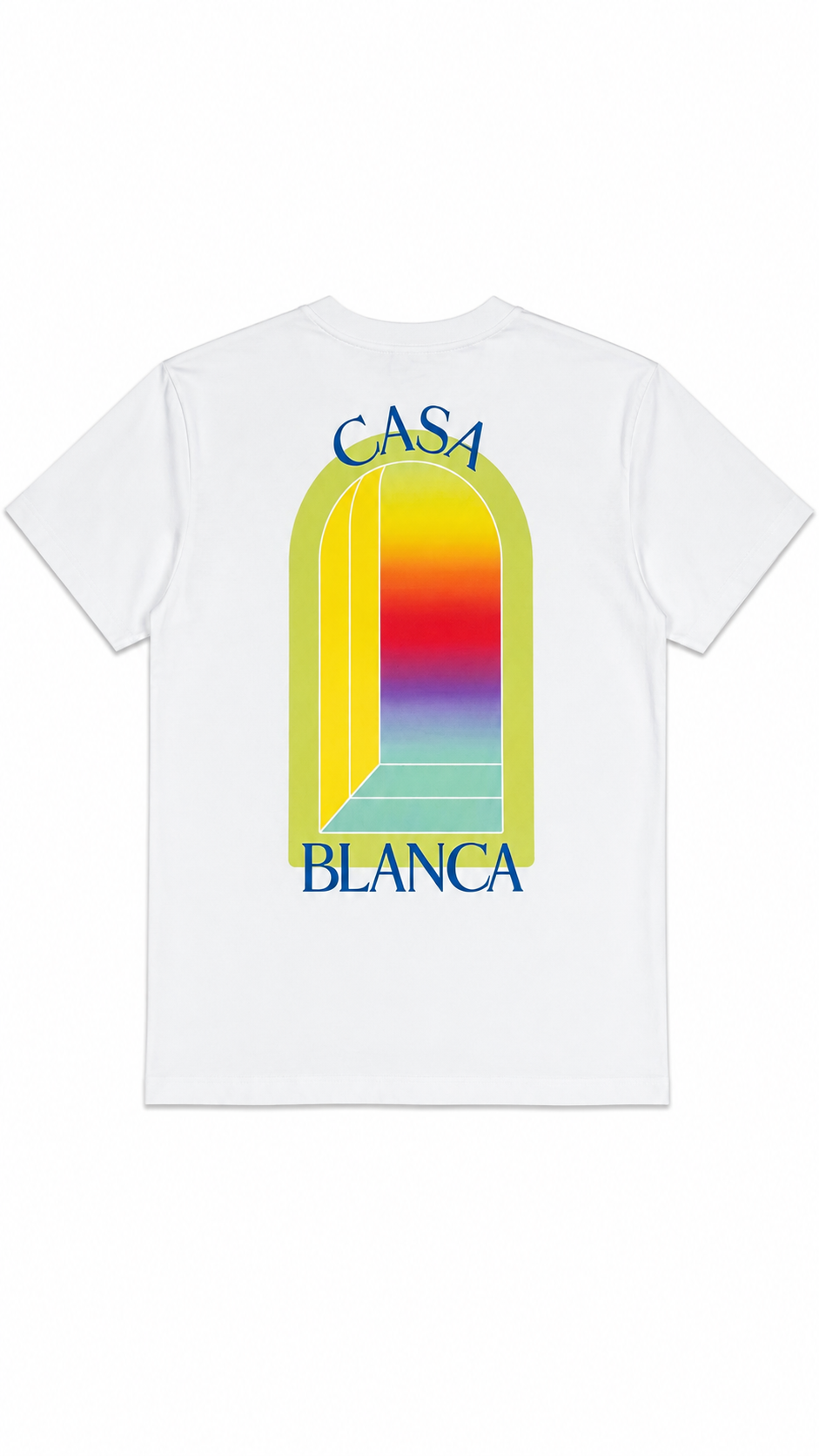 T-shirt Casablanca L'Arche Print coton bio blanc neuf - vue 2/4