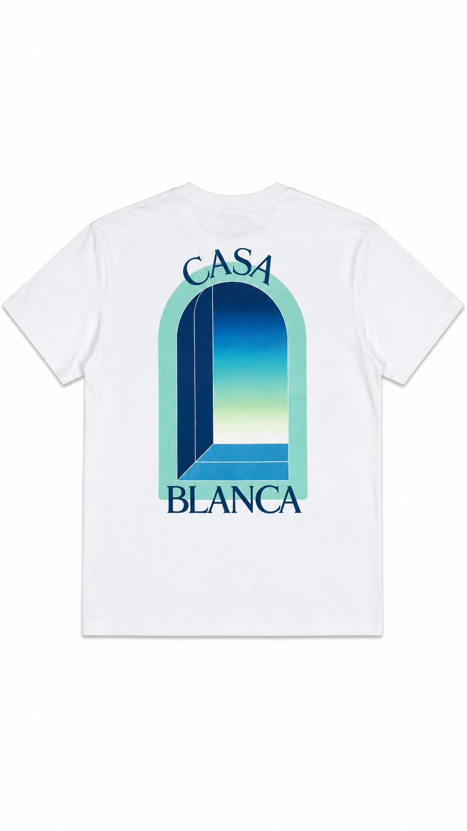 T-shirt Casablanca Classic coton bio blanc - Neuf