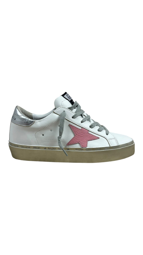 Sneaker Golden Goose Hi Star Classic With List - White / Pink Pastel / Silver / Gold - Neuf