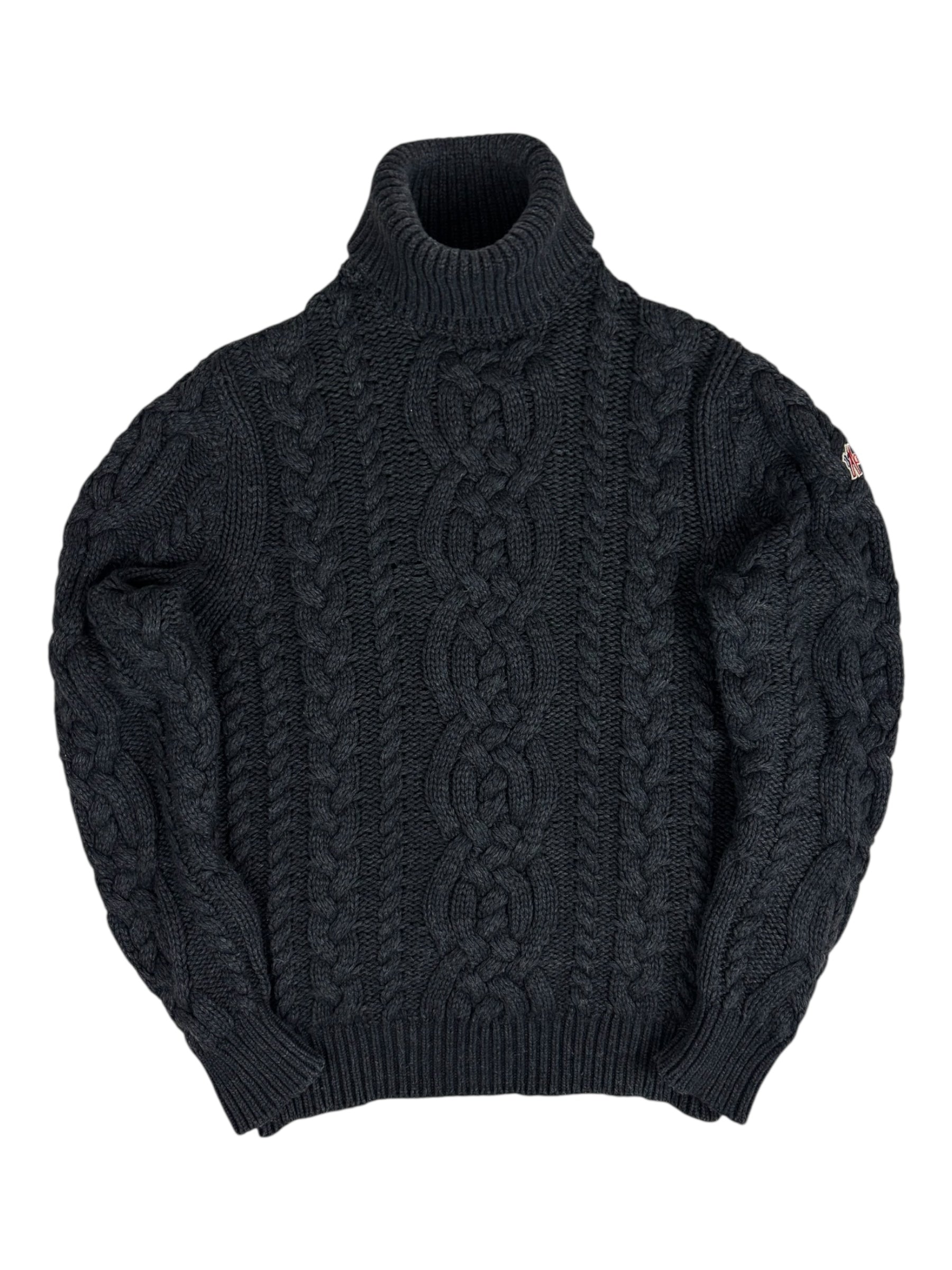 PULL COL ROULÉ MONCLER CICLISTA - GRIS - TAILLE L