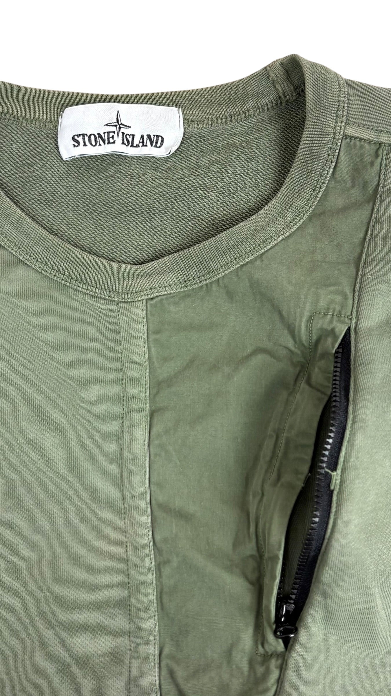 CREWNECK STONE ISLAND - KAKI - TAILLE M