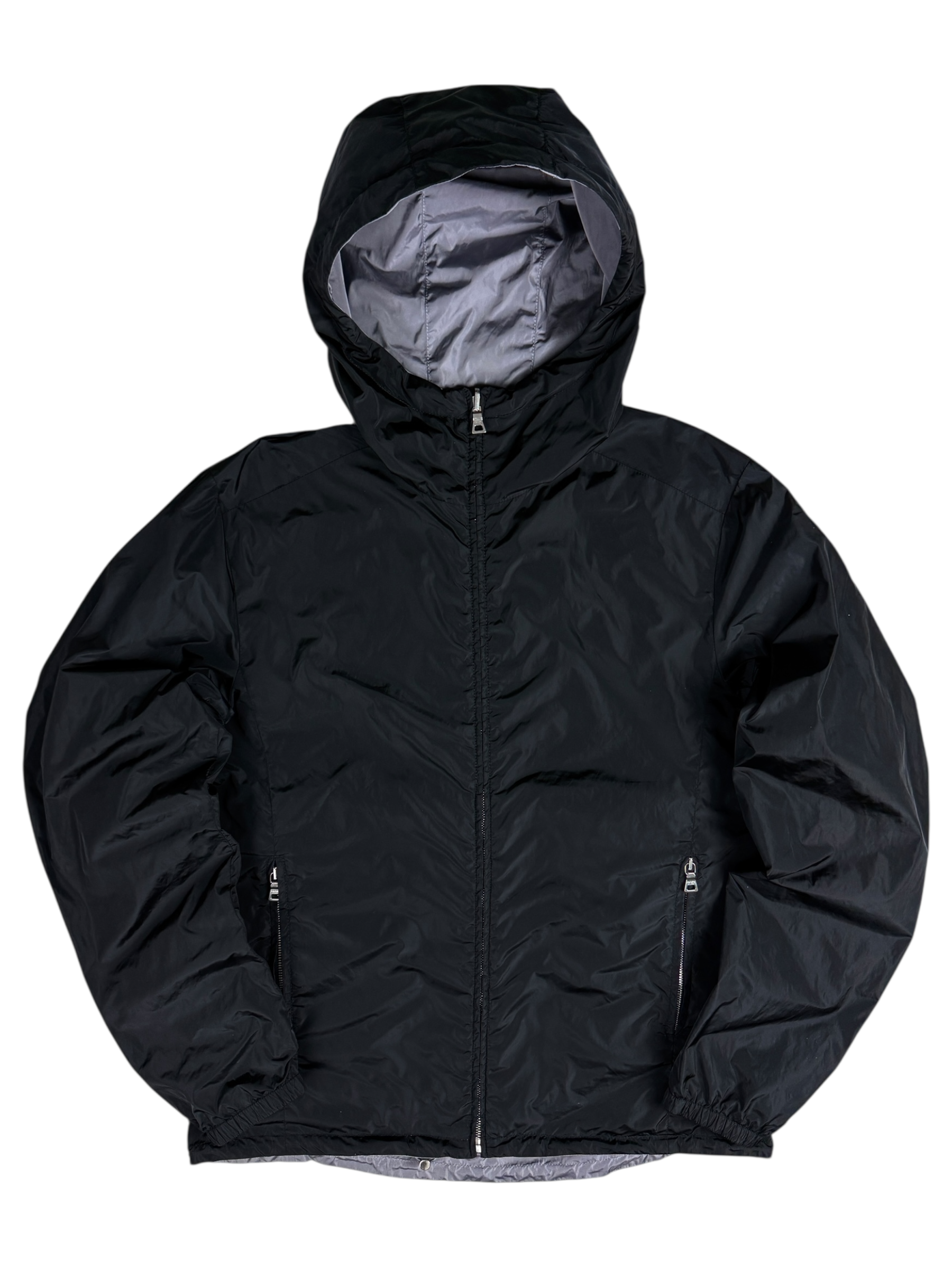 VESTE RÉVERSIBLE PRADA - NOIR / GRIS - TAILLE 50