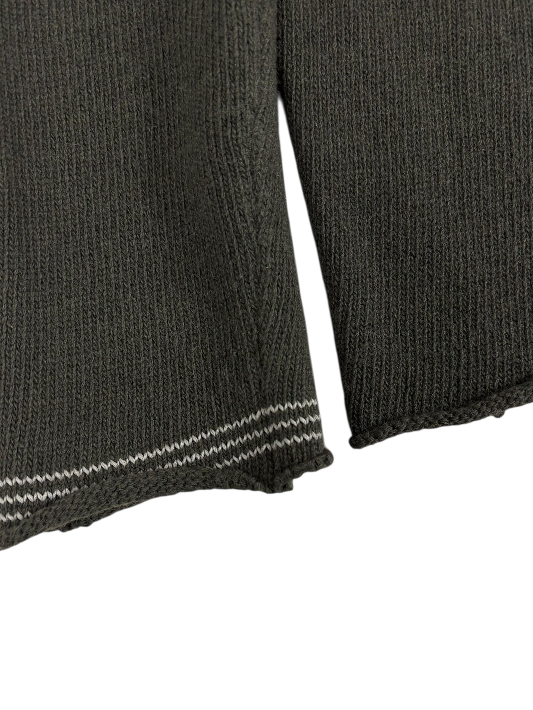 PULL ZIPPÉ STONE ISLAND - KAKI - TAILLE M