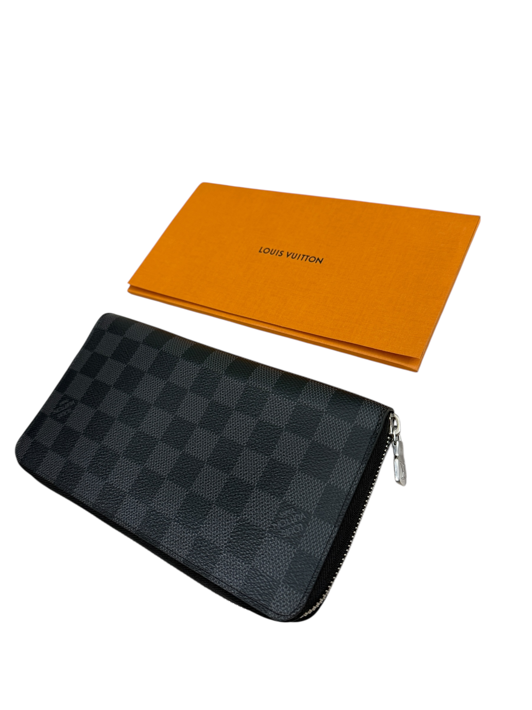 PORTE FEUILLE LOUIS VUITTON ZIPPY - TOILE DAMIER - NOIR
