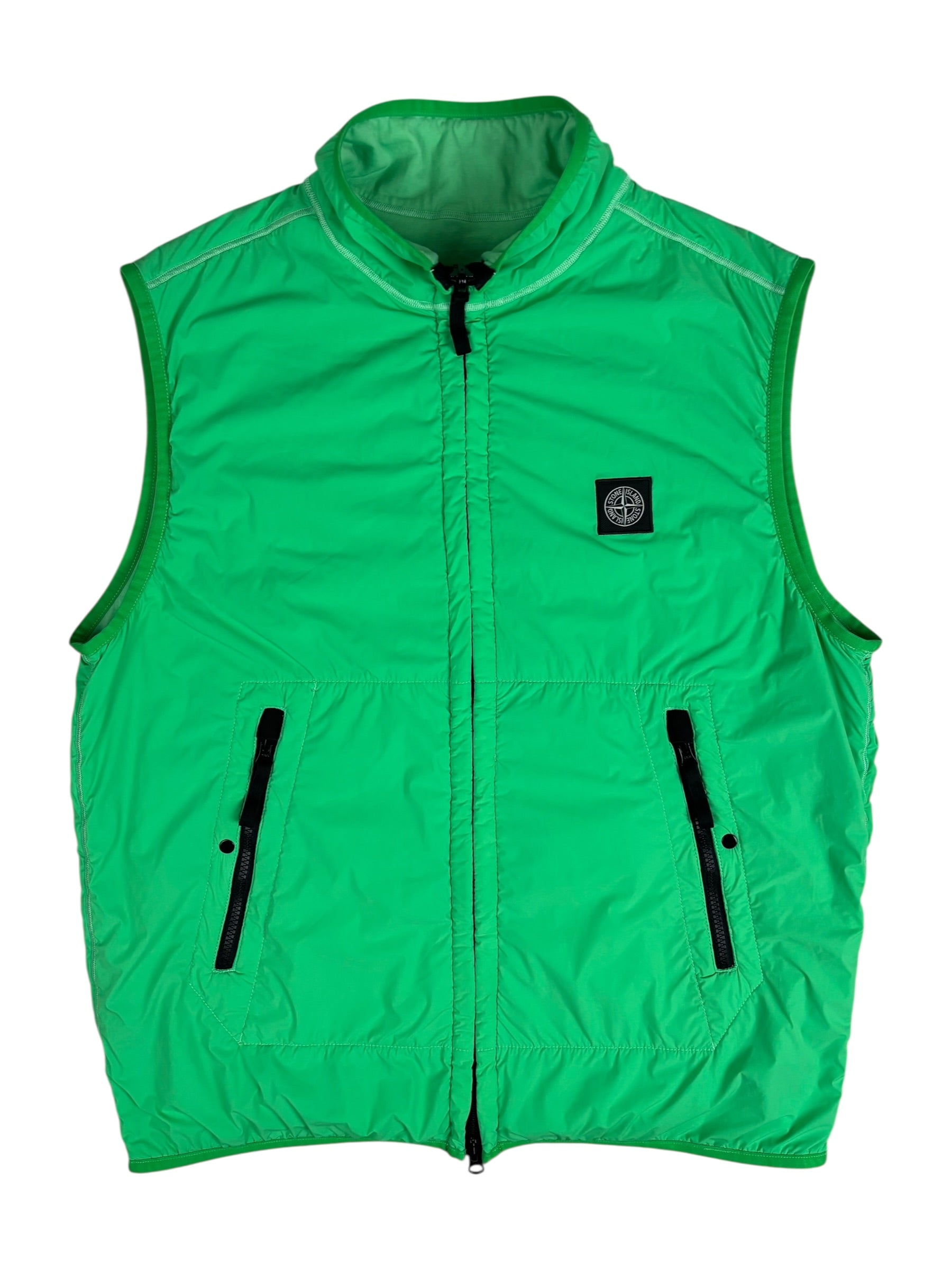 GILET STONE ISLAND REVERSIBLE - VERT - TAILLE L - NEUF