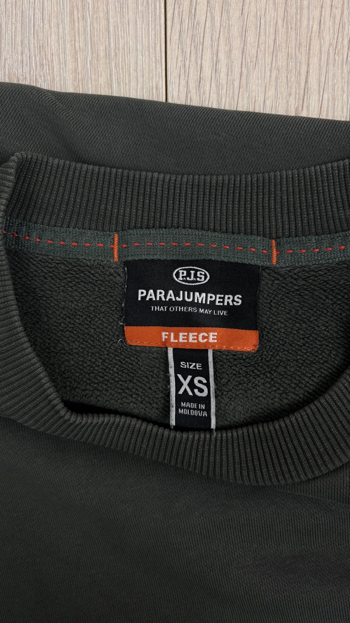 Sweat-shirt Crewneck Parajumpers Fleece Kaki Taille XS – photo complémentaire 1 – NB08 Shop
