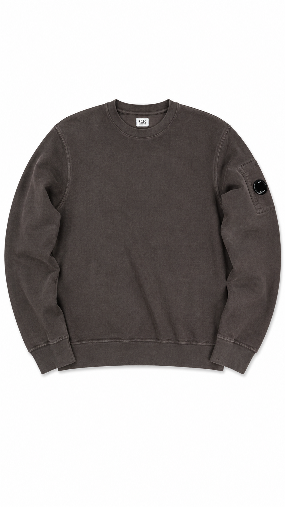 Crewneck C.P Company coton brossé - Marron rose foncé - Taille L