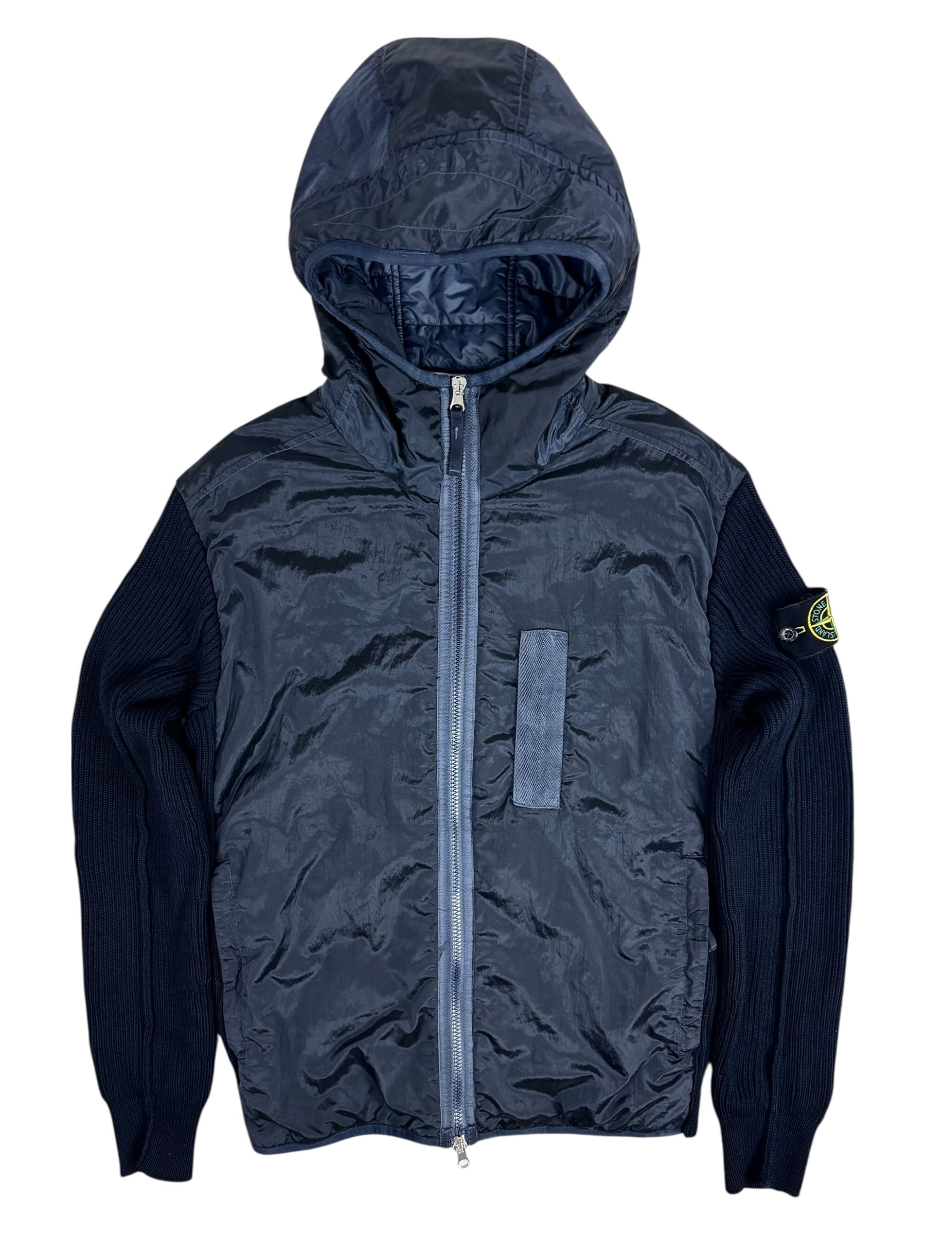 CARDIGAN STONE ISLAND NYLON METAL IN ECONYL REGENERATED NYLON WITH PRIMALOFT-TC AND KNIT - MARINE - TAILLE S