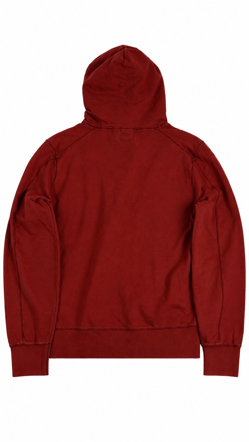Sweat-shirt Hoodie C.P Company Vintage Logo rouge taille L, seconde main authentifiée NB08, vue de dos — vue 2