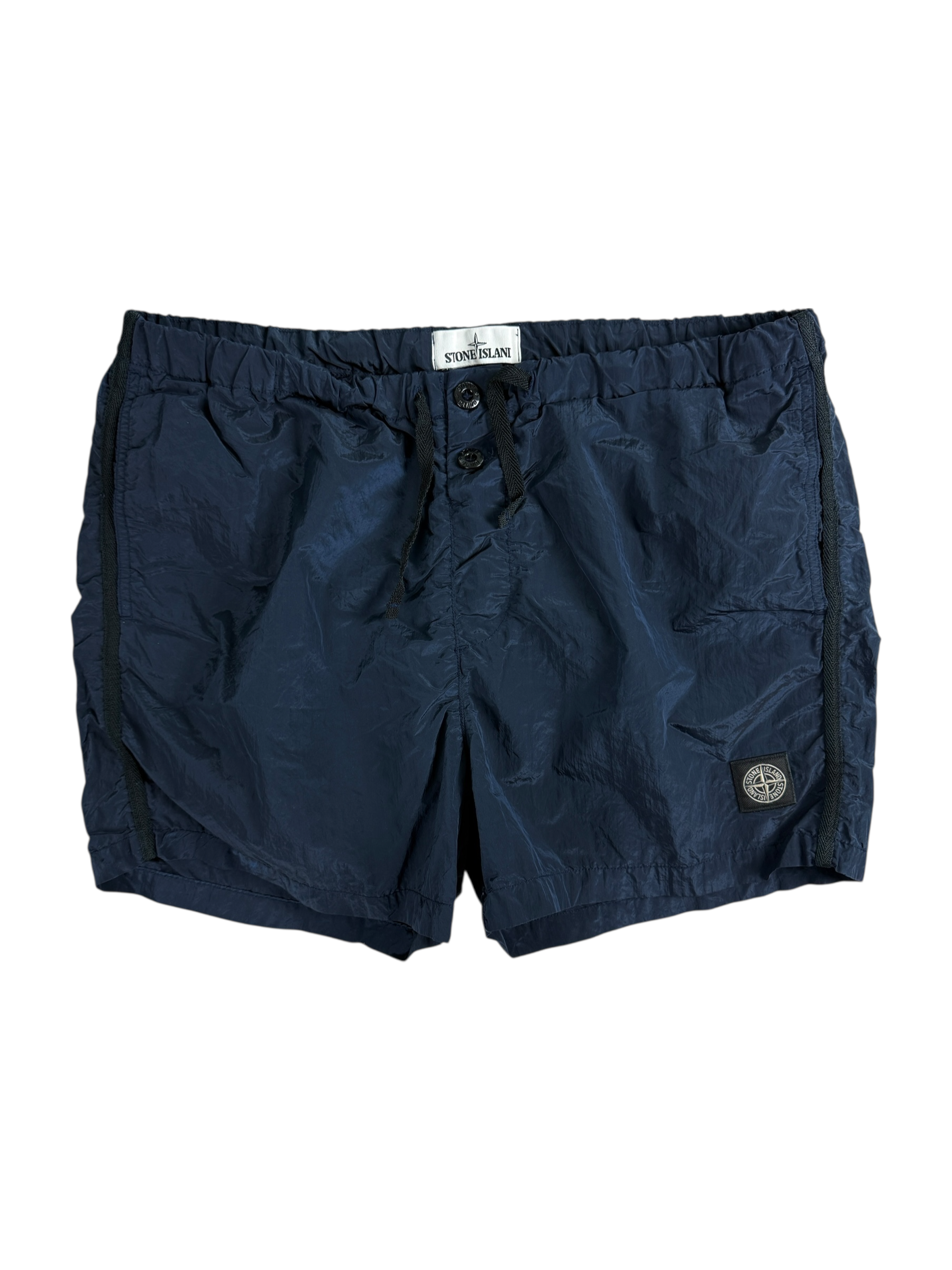 SHORT DE BAIN STONE ISLAND NYLON MÉTAL - MARINE - TAILLE L