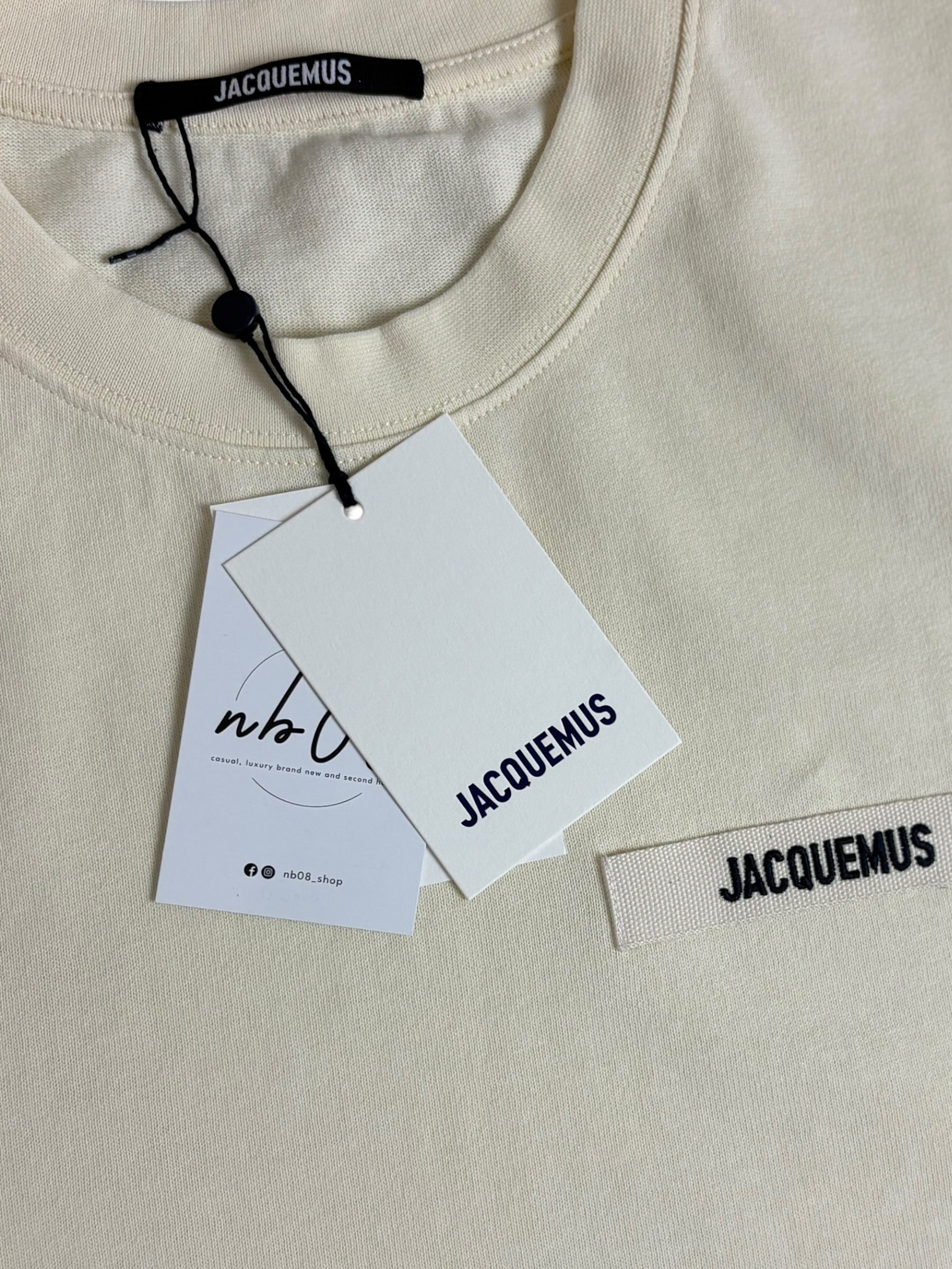 TEE-SHIRT JACQUEMUS GROS GRAIN - BEIGE - NEUF - COLLECTION 2026