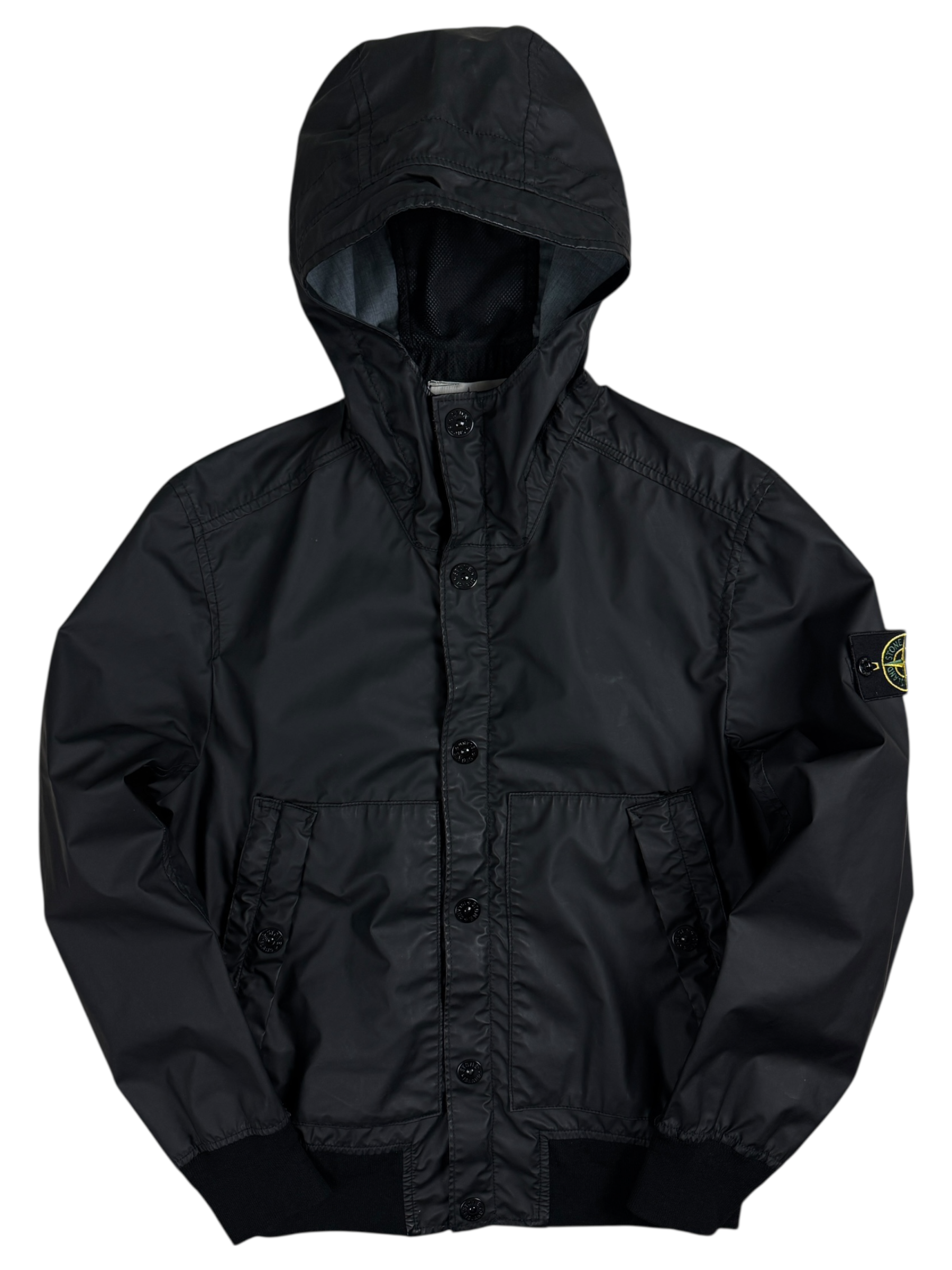 VESTE STONE ISLAND MUSSOLA GOMMATA MÉLANGE - NOIR - TAILLE S