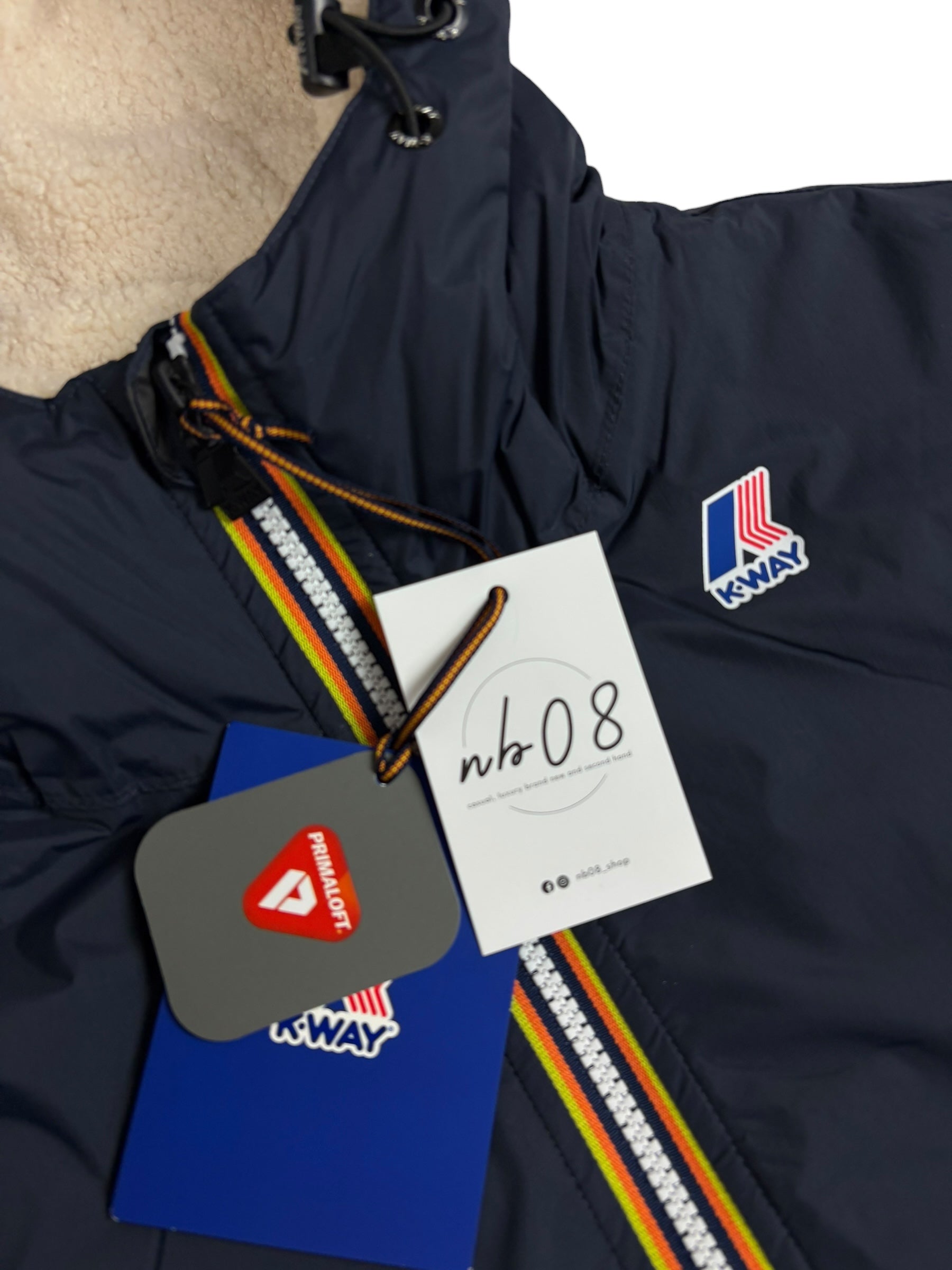VESTE K-WAY LE VRAI 4.0 CLAUDE ORSETTO - BLUE DEPTH - NEUF