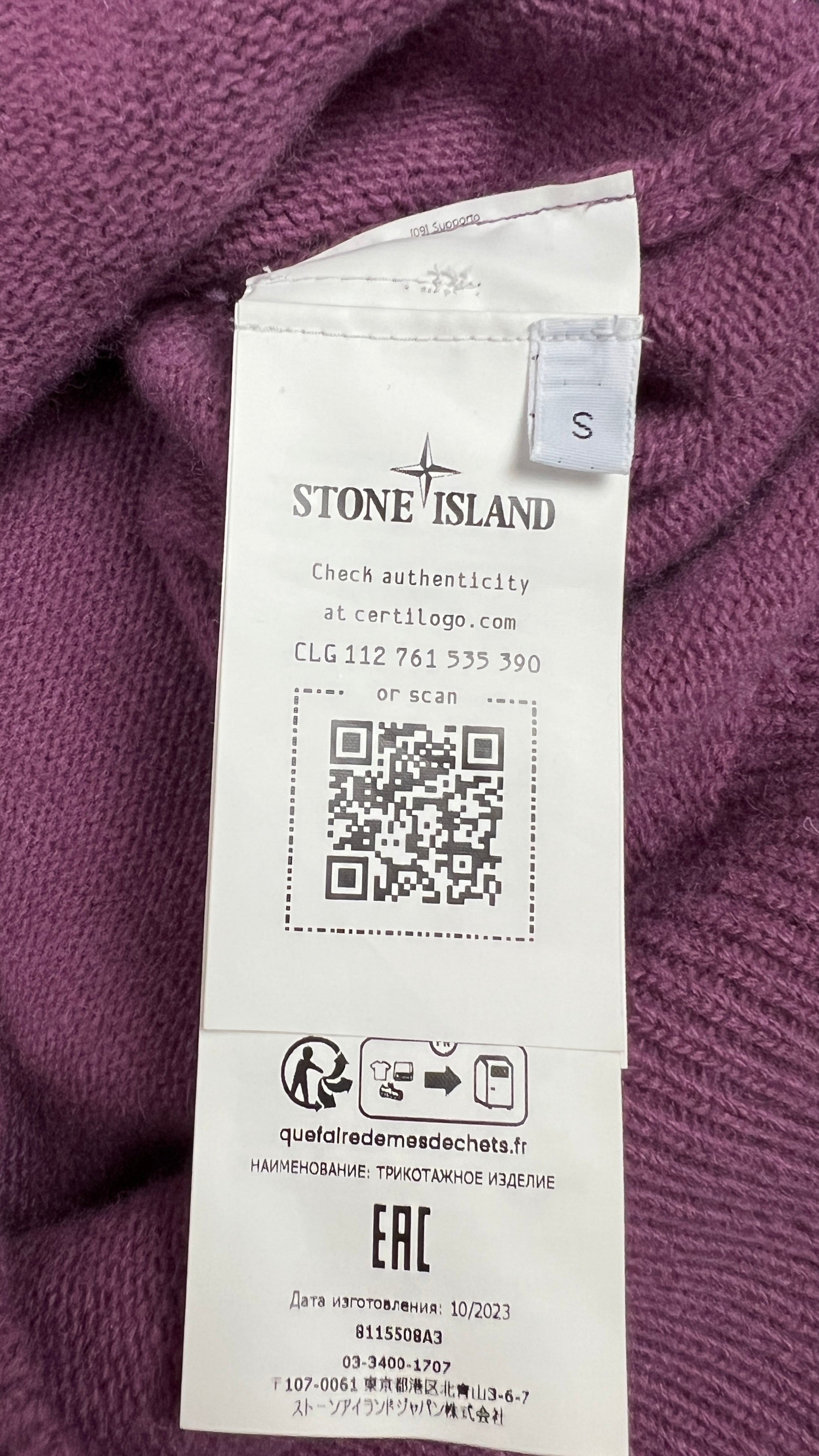 Pull Stone Island - Violet - Taille S