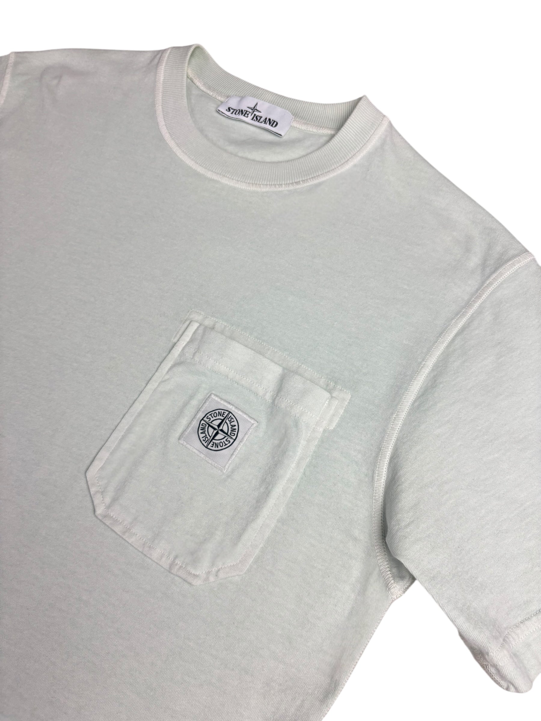 TEE-SHIRT STONE ISLAND - VERT PASTEL - TAILLE M