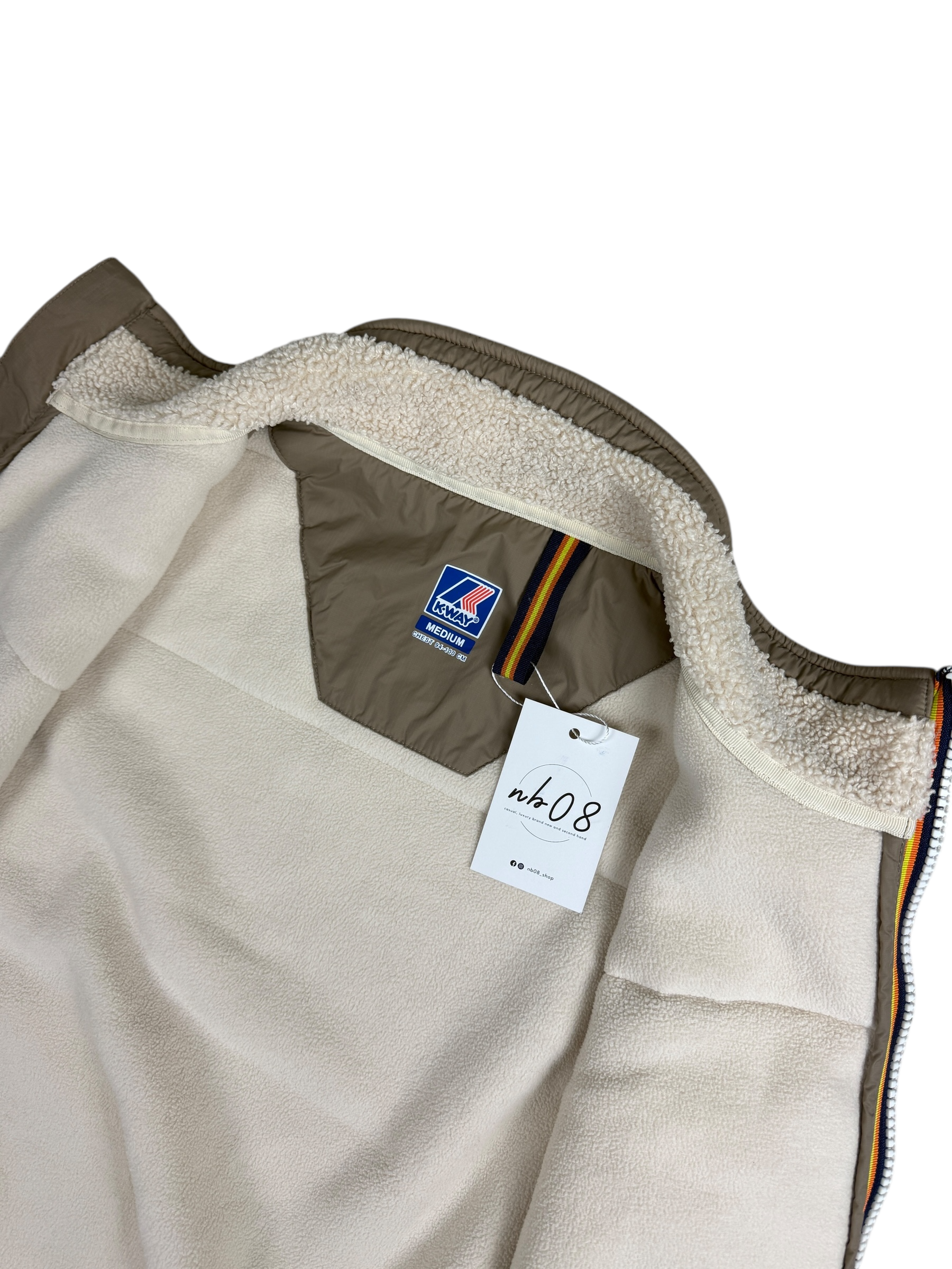 GILET K-WAY - CRÈME - TAILLE M