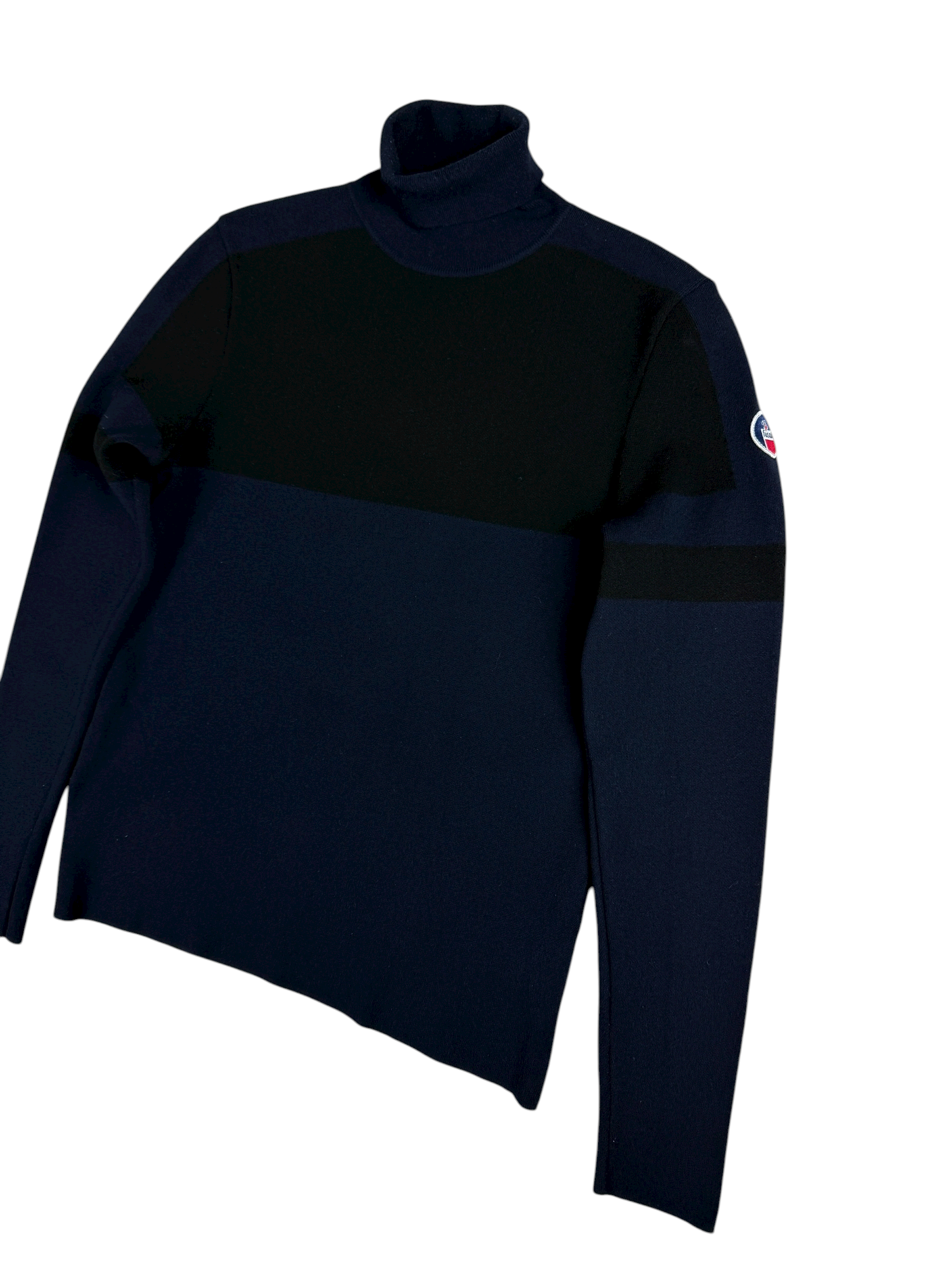 PULL COL ROULÉ FUSALP - MARINE - TAILLE S