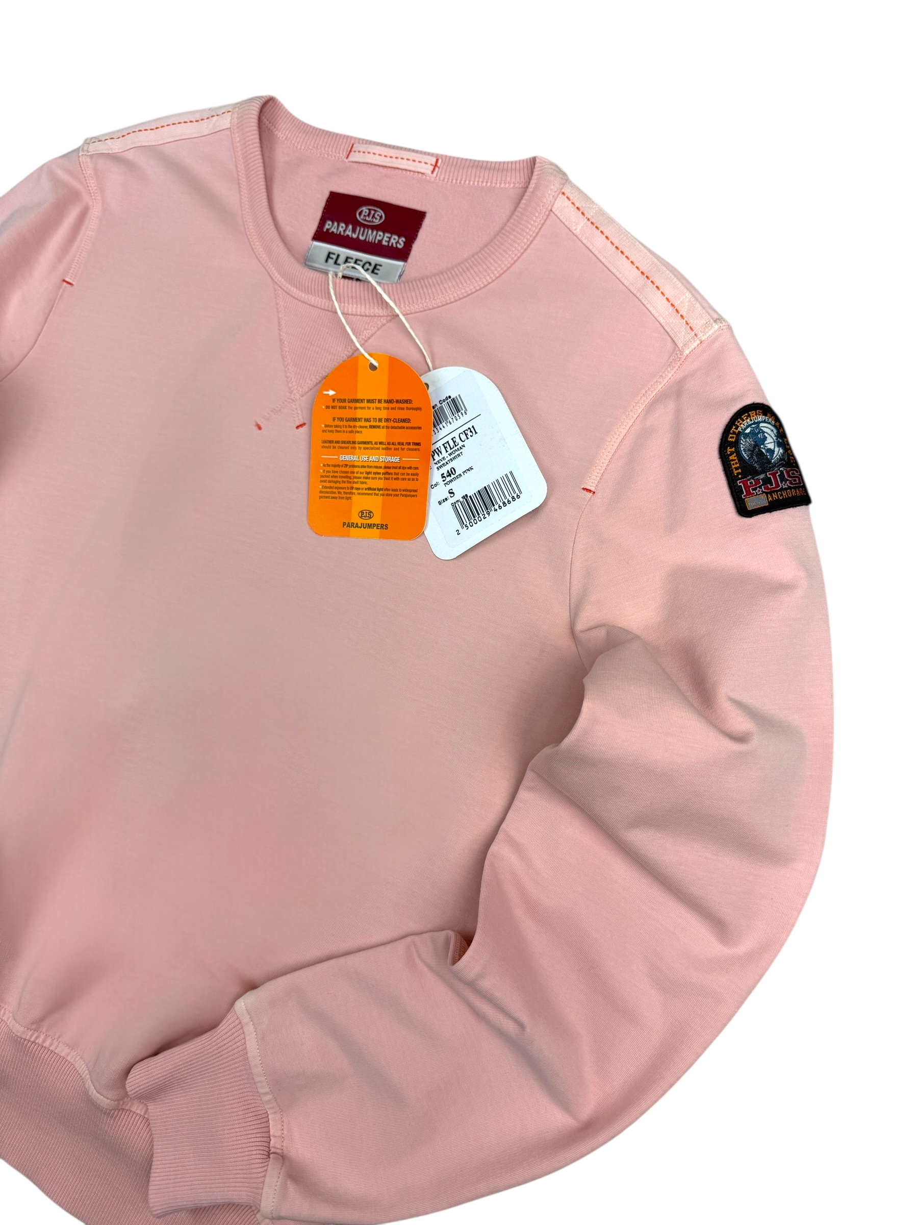 CREWNECK PARAJUMPERS FLEECE - ROSE - TAILLE S - NEUF