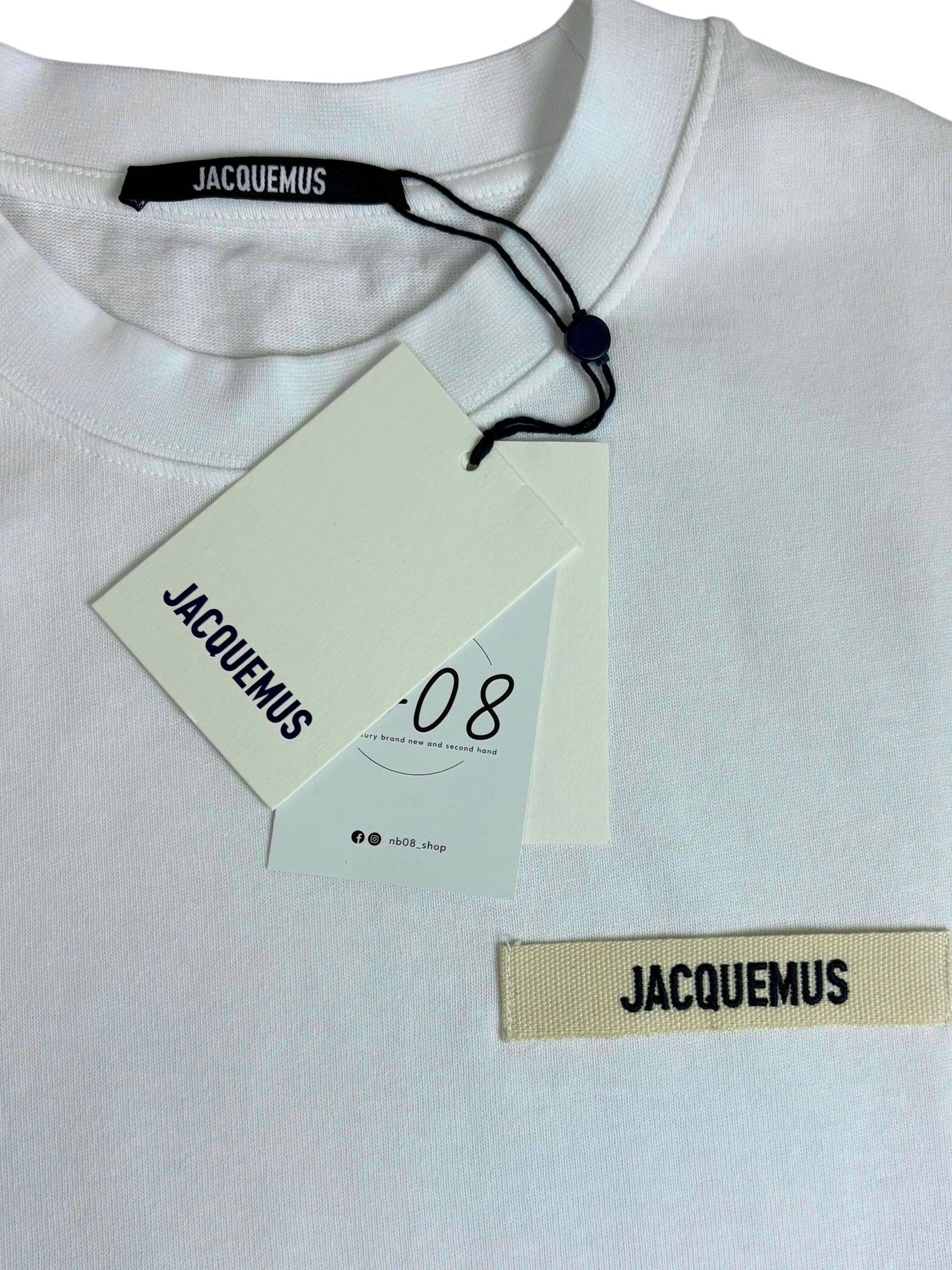 TEE-SHIRT JACQUEMUS GROS GRAIN - BLEU - NEUF - COLLECTION 2026