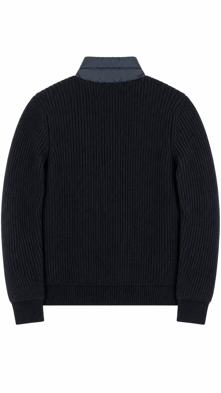 Cardigan Zippé Moncler Matelassé en Laine, Noir, Taille S — autre vue du produit
