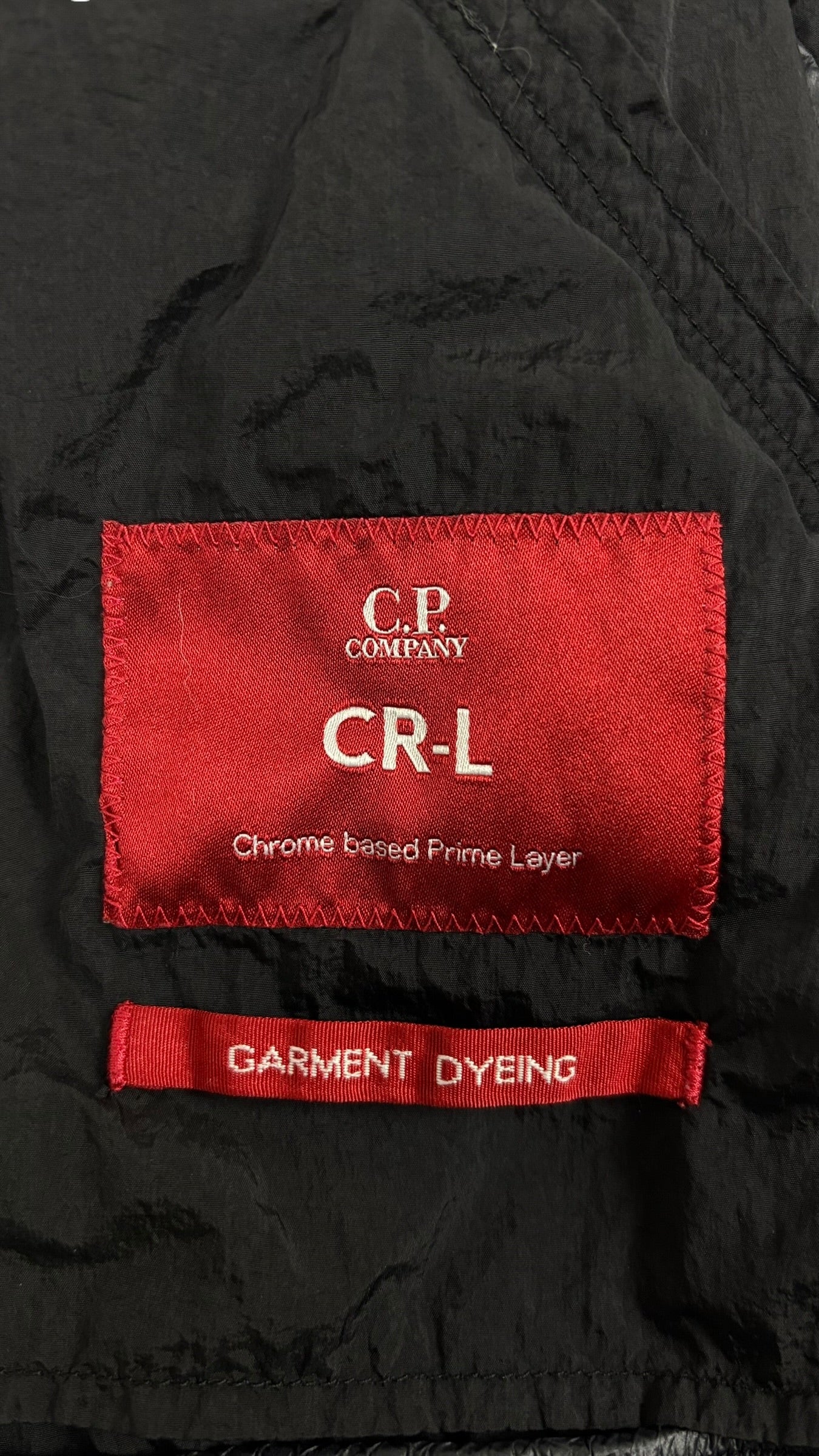 VESTE C.P COMPANY CR-L GARMENT DYEING - NOIR - TAILLE 12 ANS