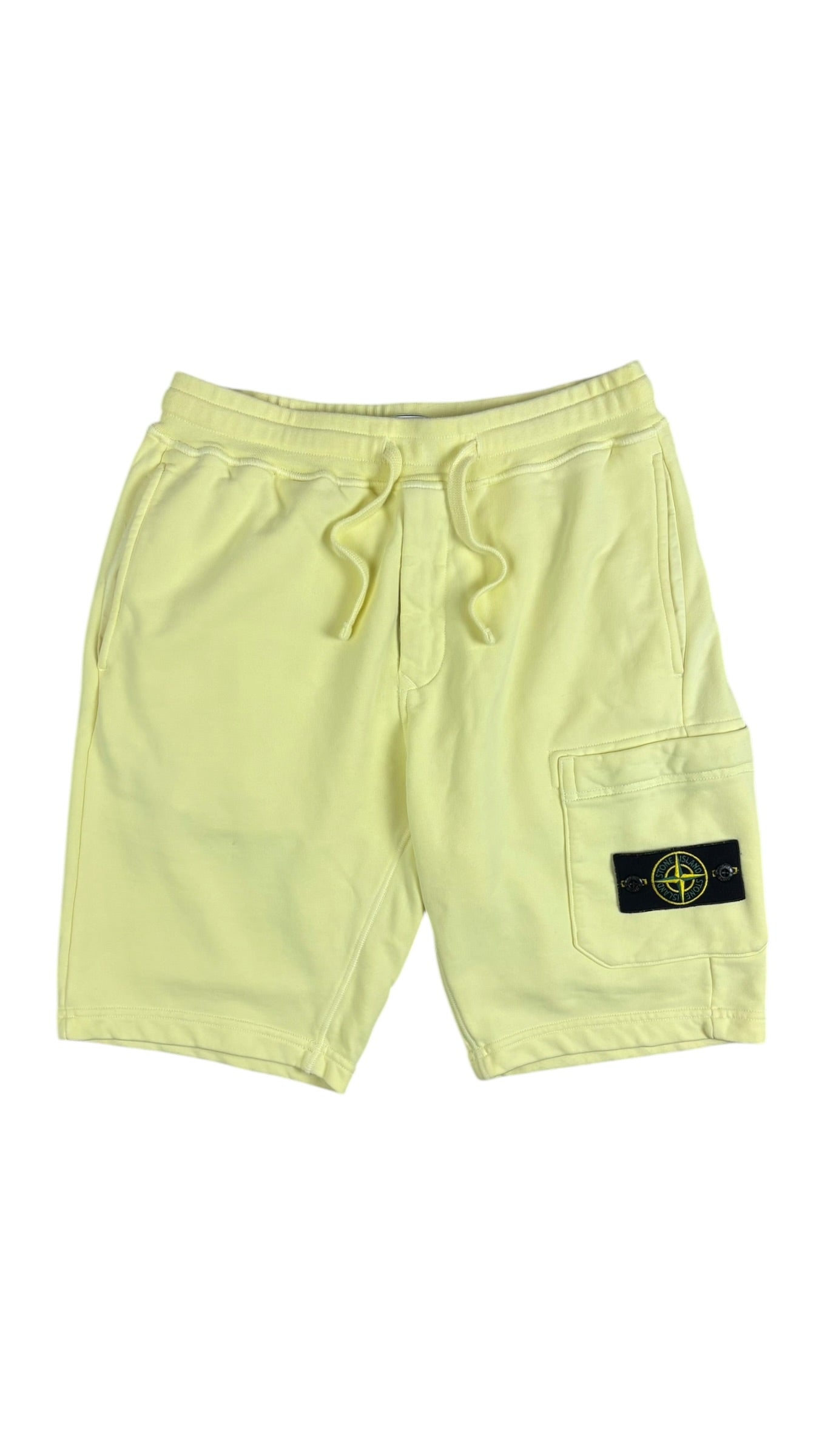 SHORT STONE ISLAND - JAUNE - TAILLE S