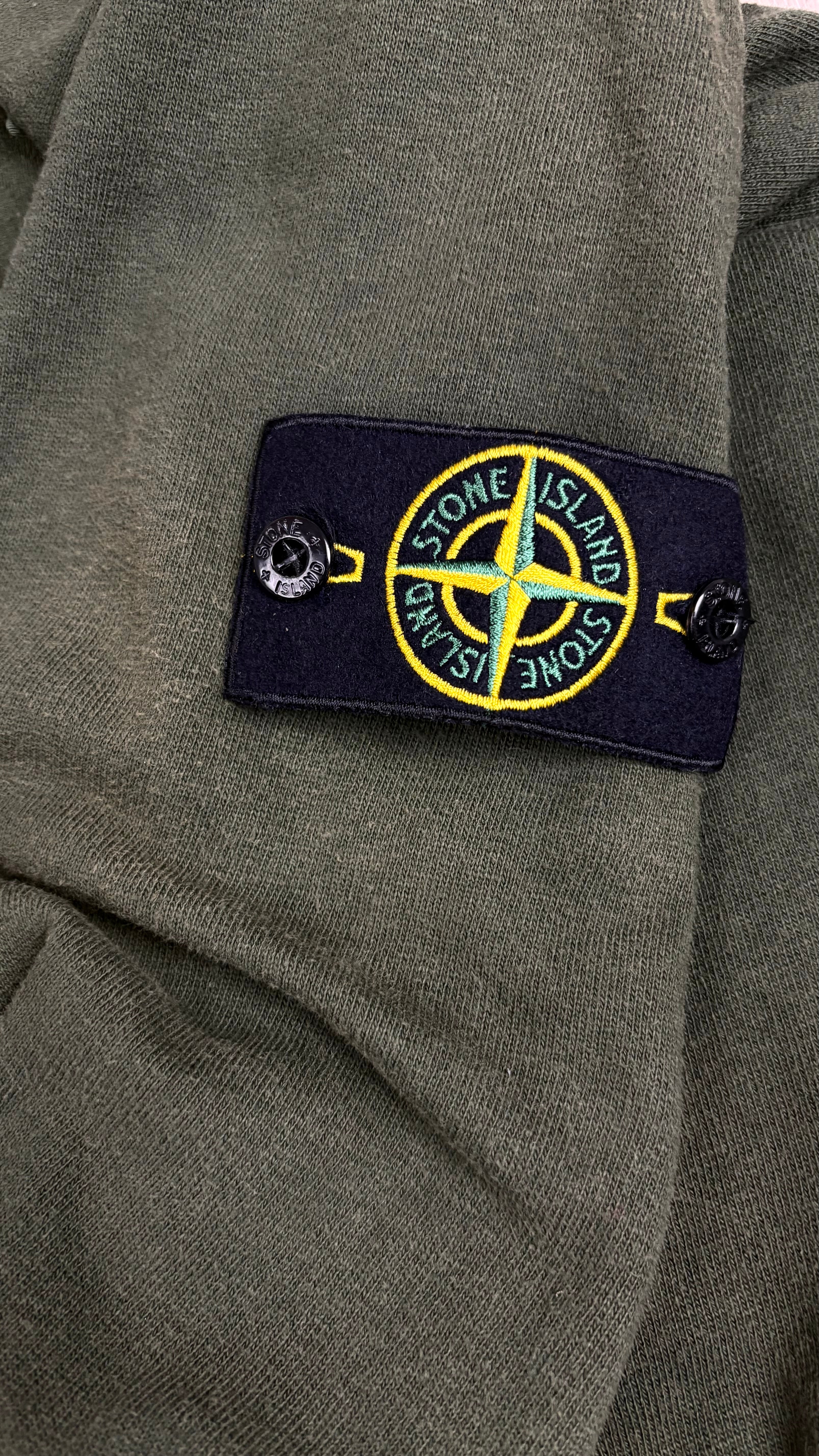 Pull Crewneck Stone Island kaki taille M - vue 3/4