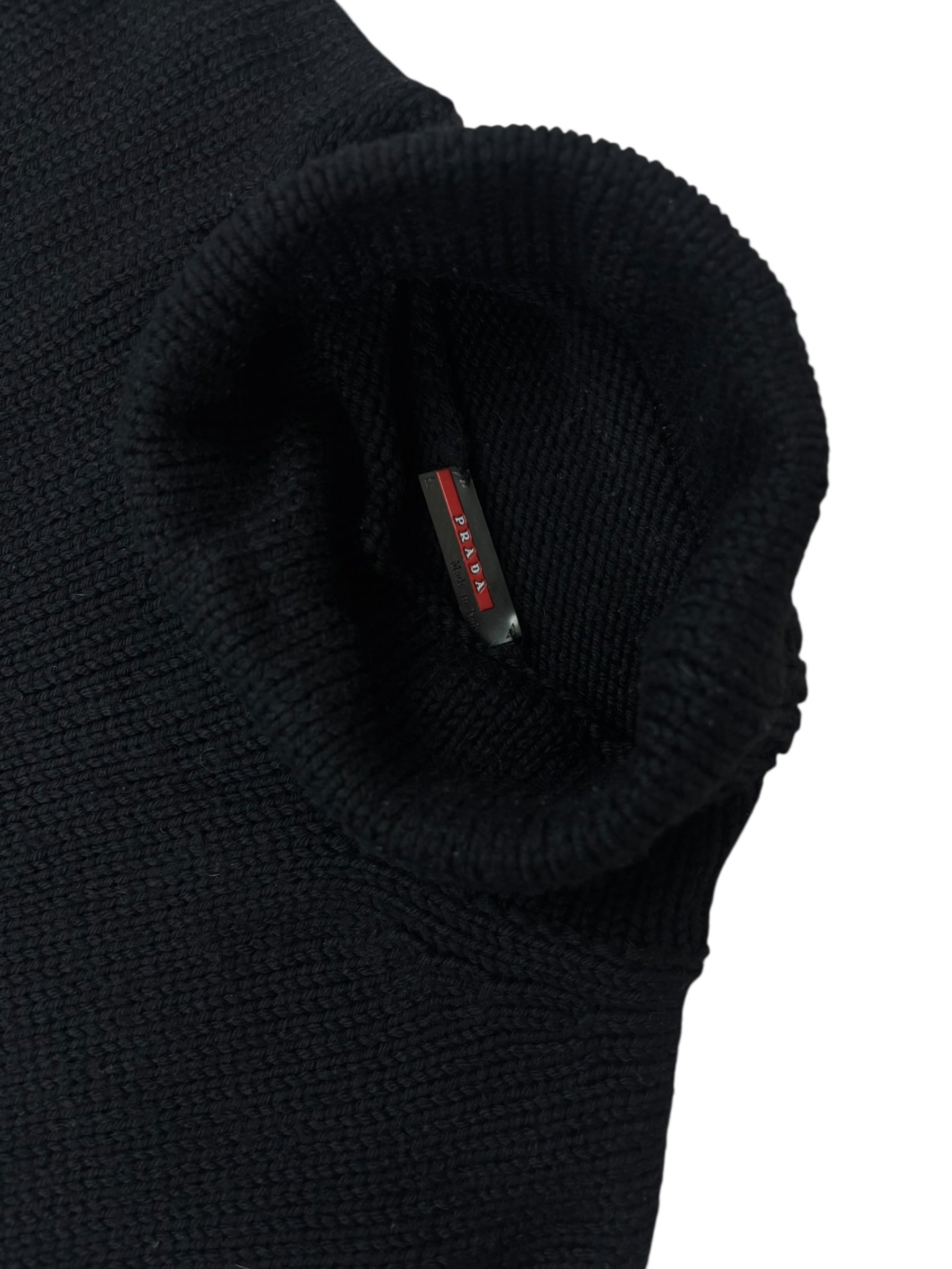 PULL COL ROULÉ PRADA - NOIR - TAILLE 52