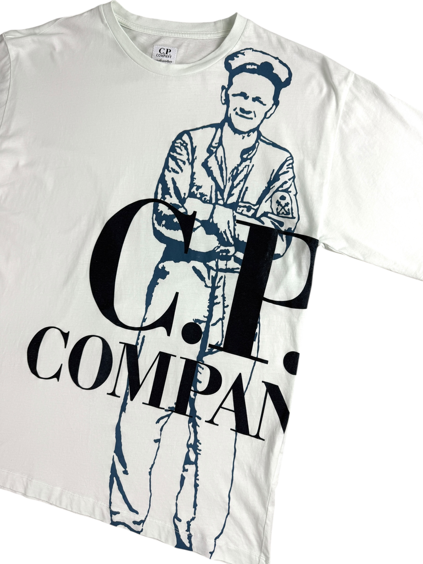 TEE-SHIRT C.P COMPANY - BLANC - TAILLE XS