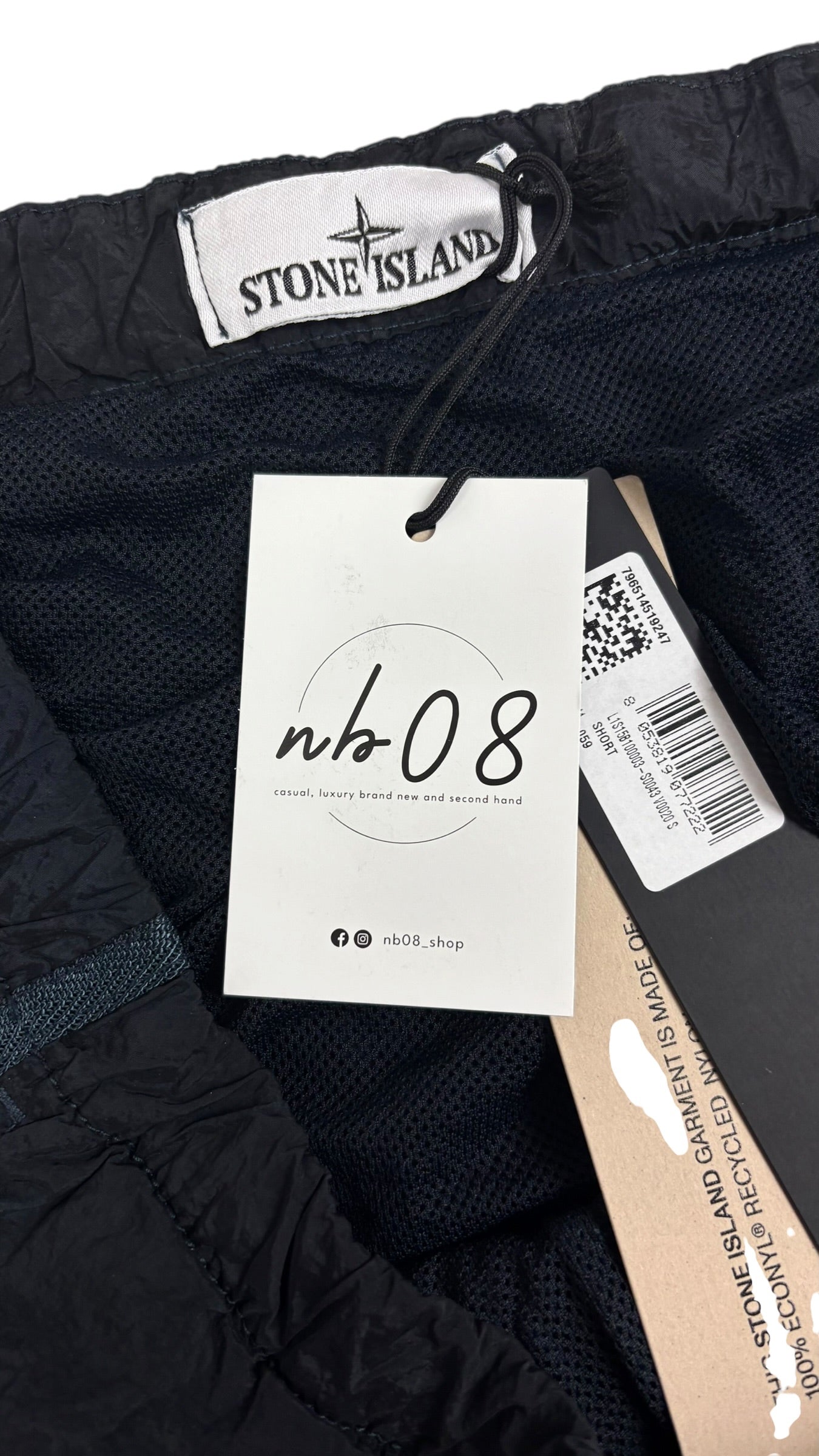 SHORT DE BAIN STONE ISLAND NYLON MÉTAL- MARINE - NEUF - COLLECTION 2026