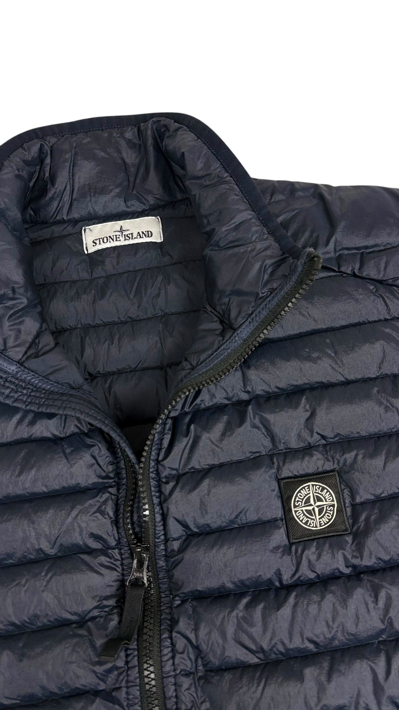GILET STONE ISLAND LOOM WOVEN CHAMBERS R-NYLON DOWN-TC - MARINE - TAILLE M