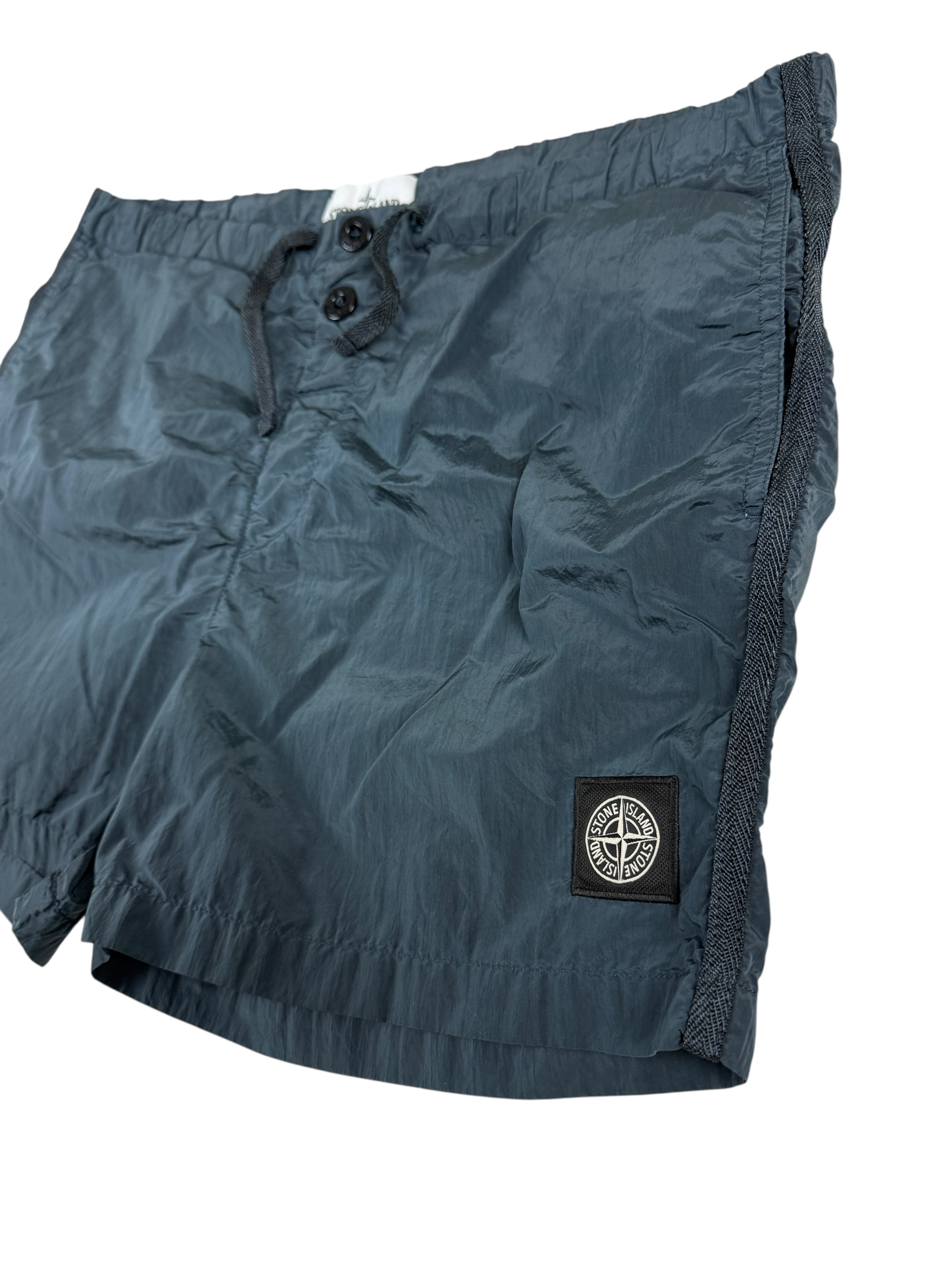 SHORT DE BAIN STONE ISLAND NYLON MÉTAL - MARINE - TAILLE L