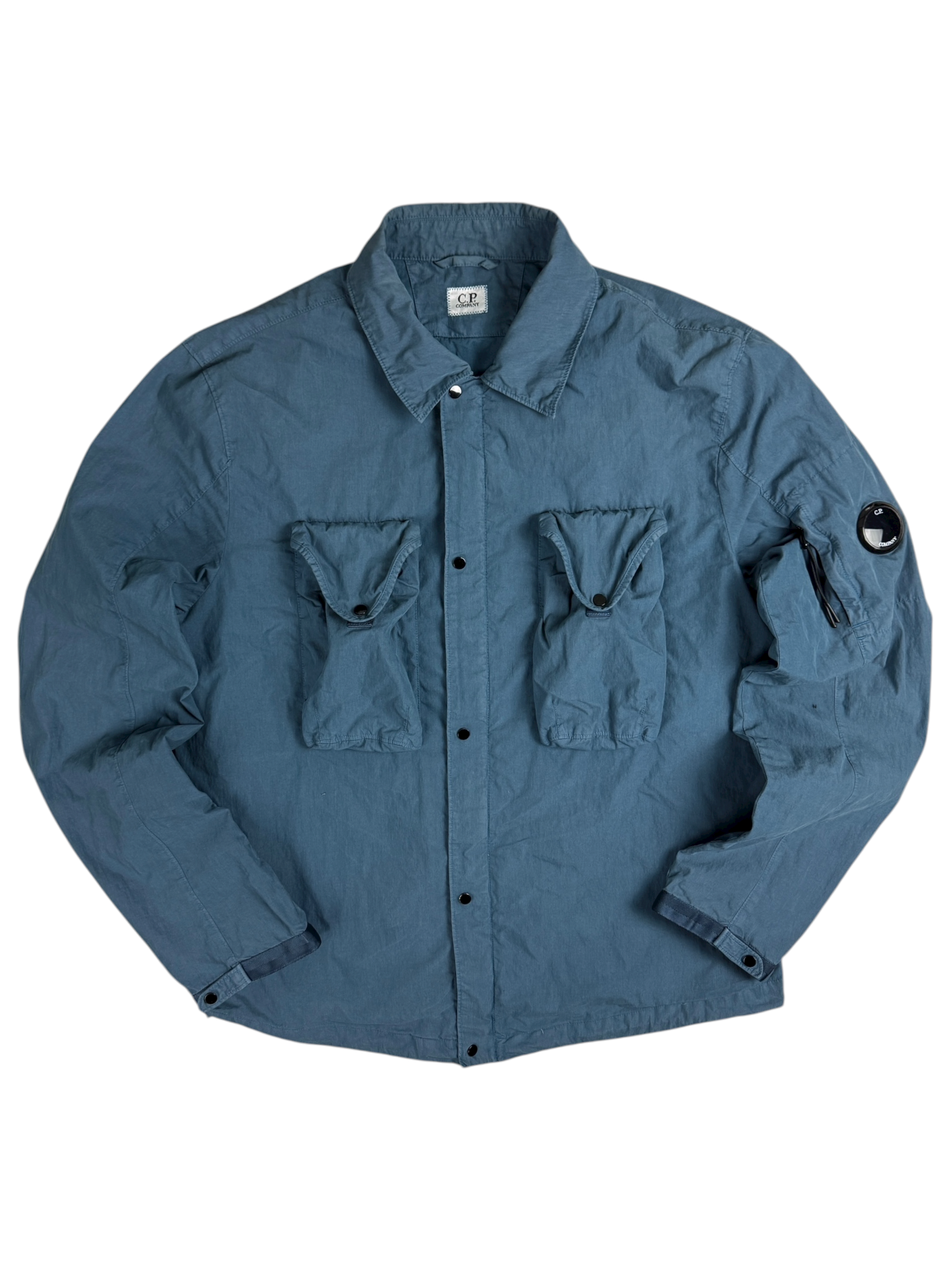 VESTE C.P COMPANY 50 FILI GARMENT DYEING - BLEU - TAILLE L