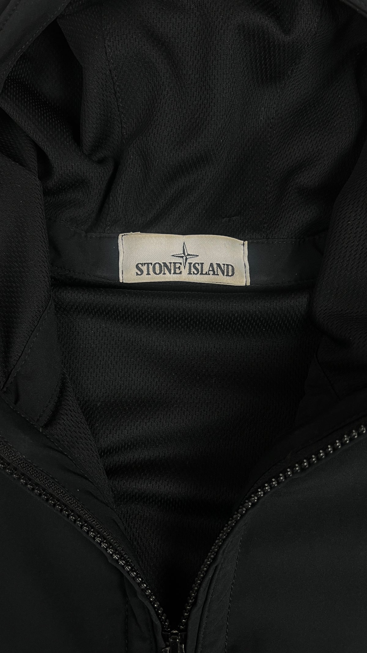 Veste à Capuche Stone Island Light Soft Shell-R, Noir, Taille S — photographie complémentaire 4