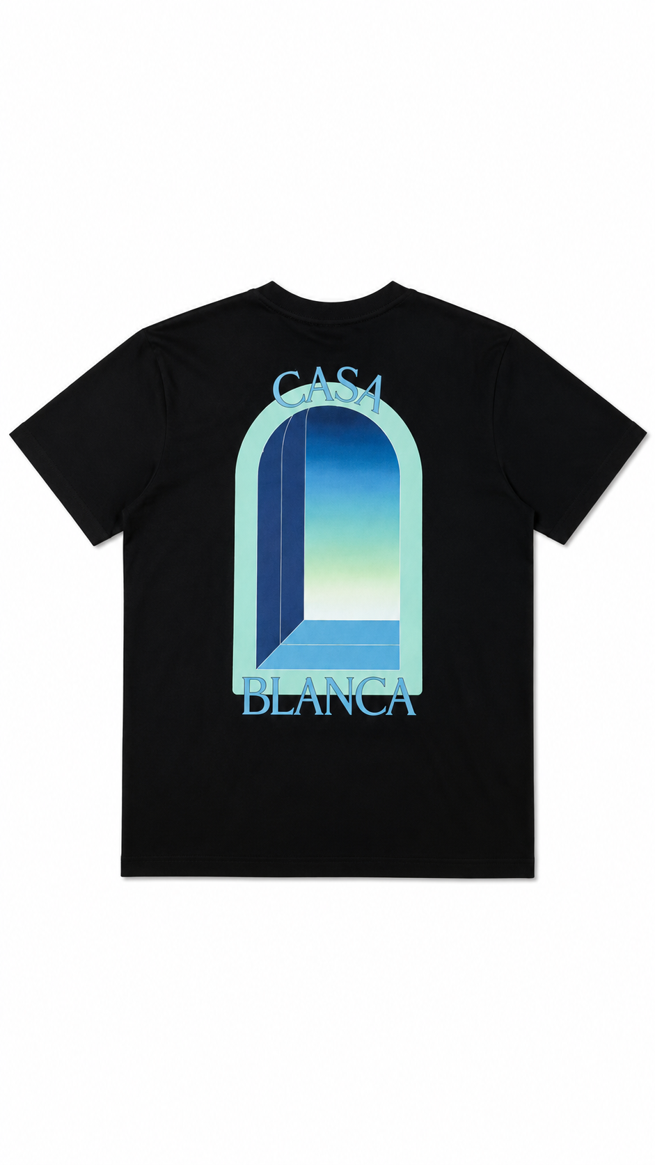 T-shirt Casablanca Classic coton bio noir - Neuf